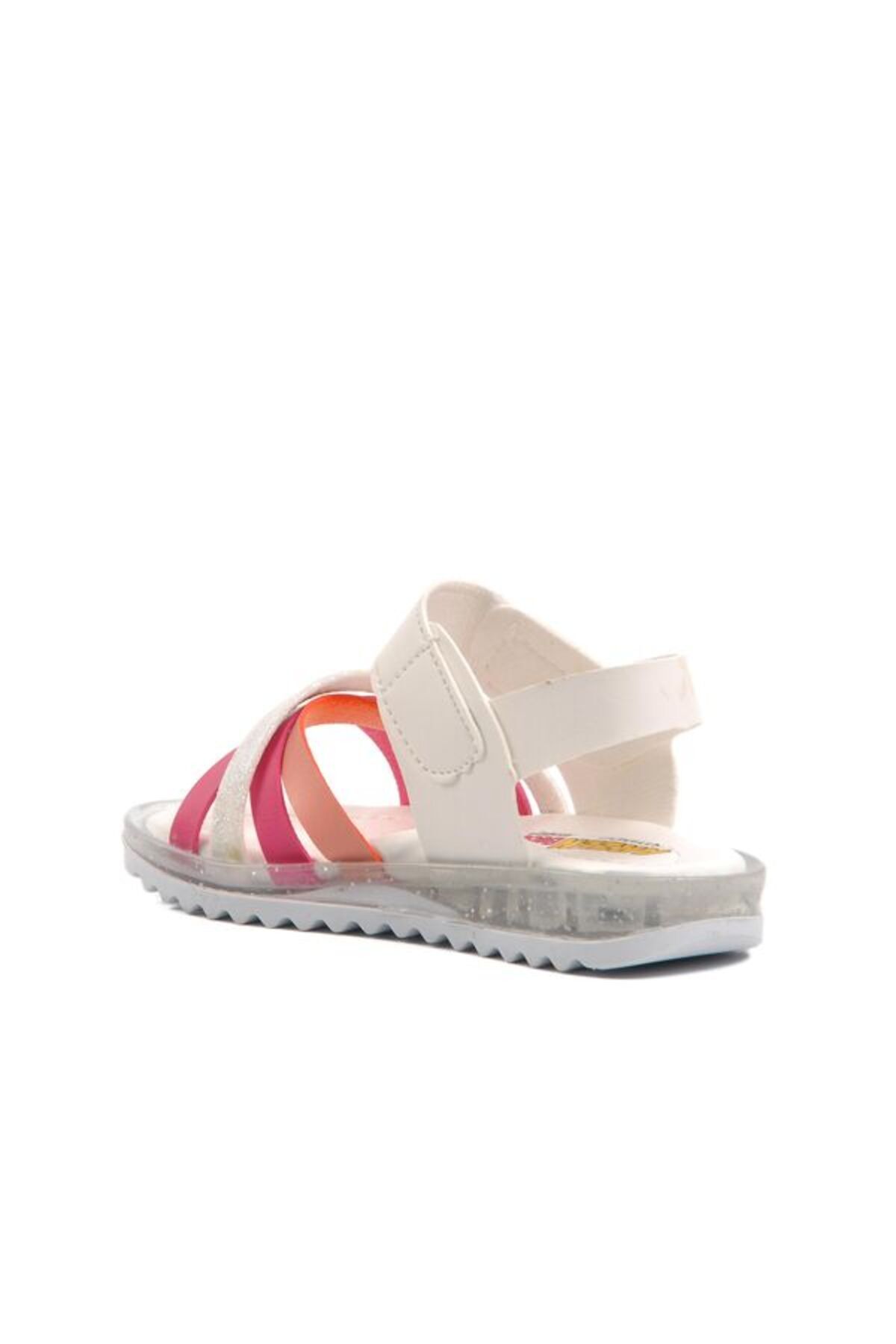 Aspor-B White Fuchsia Pink Baby Sandals 4