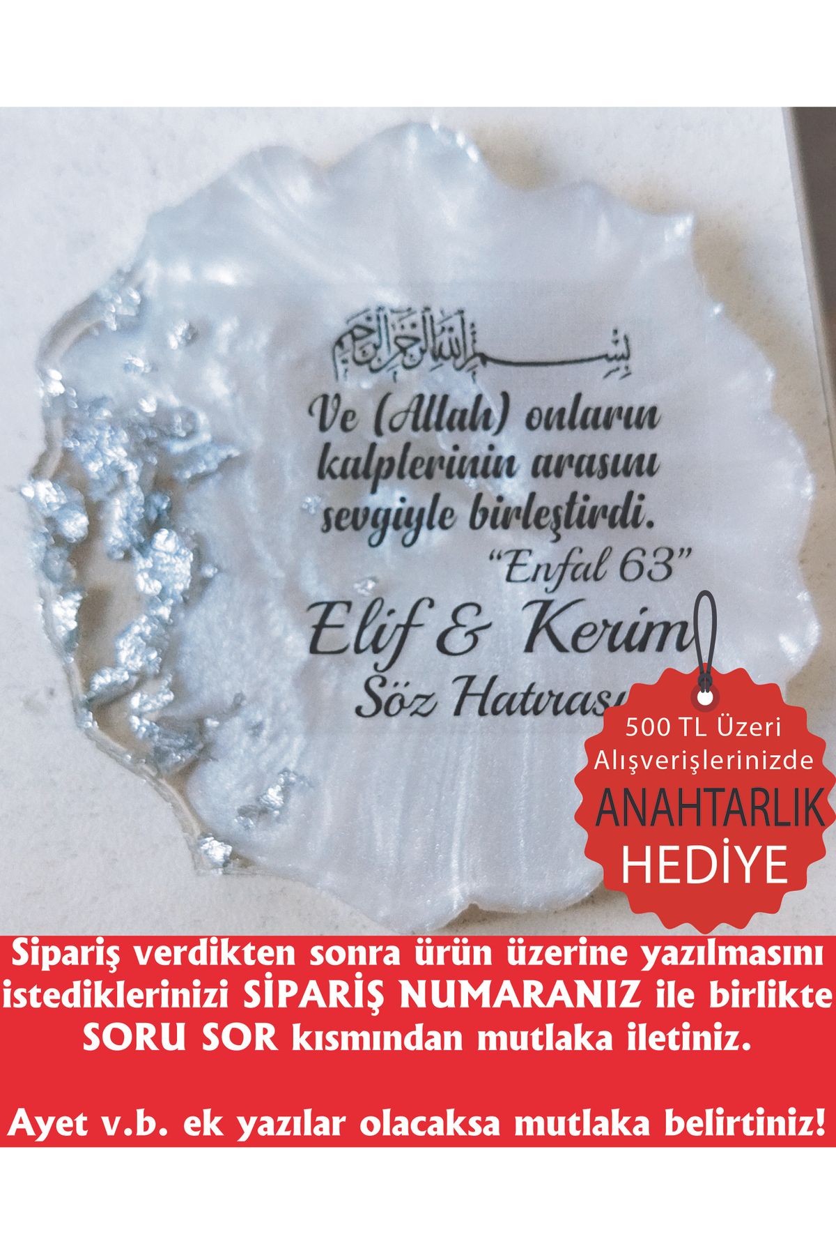 ErenAksesuar Epoksi Magnet 25 Adet Söz Nişan Nikah Kına Düğün Hediyeliği Kuran Hatırası Sünnet Mevlüt Hediyesi