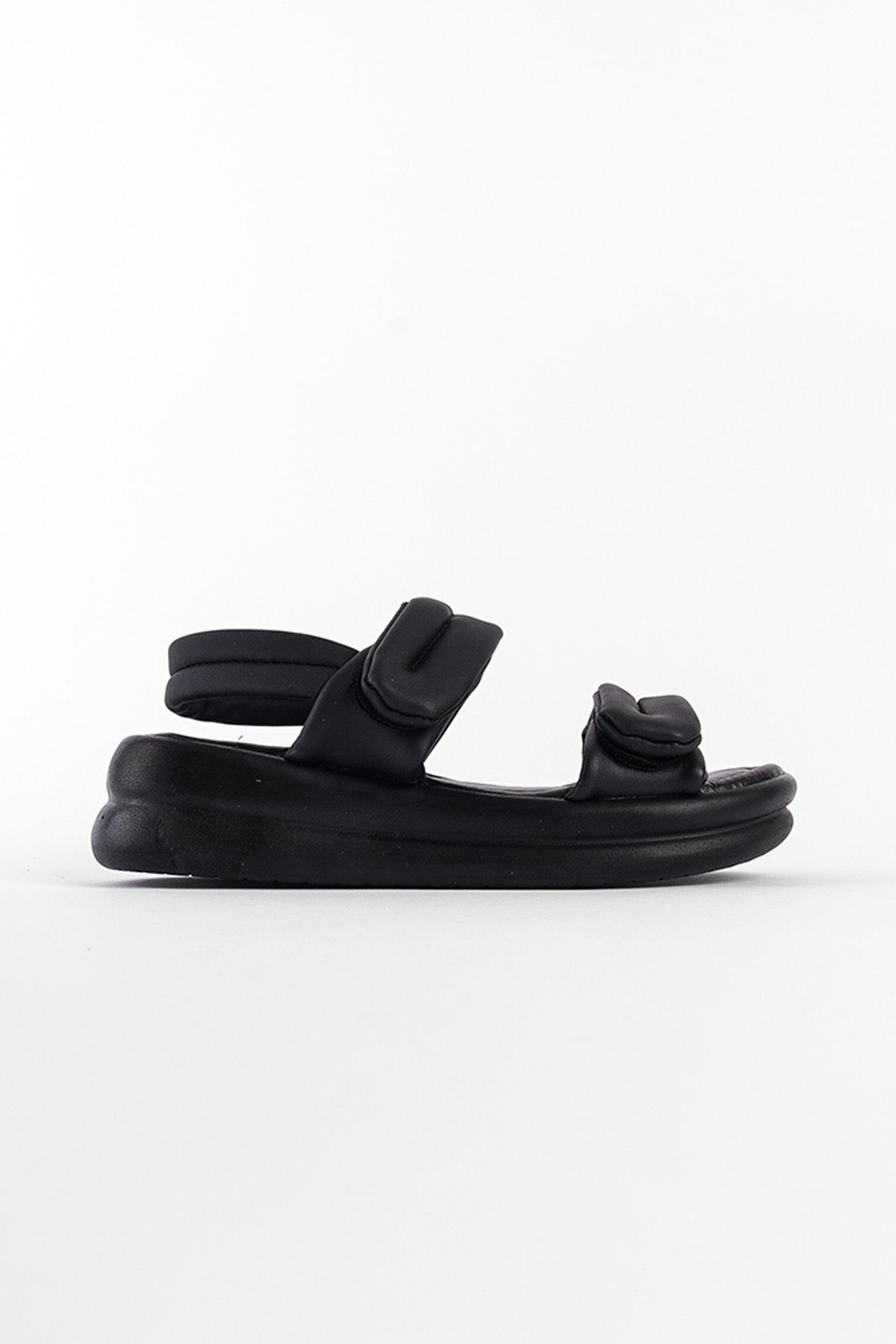 صندل مشکی زنانه های مبتنی بر راحتی Capone Outfitters