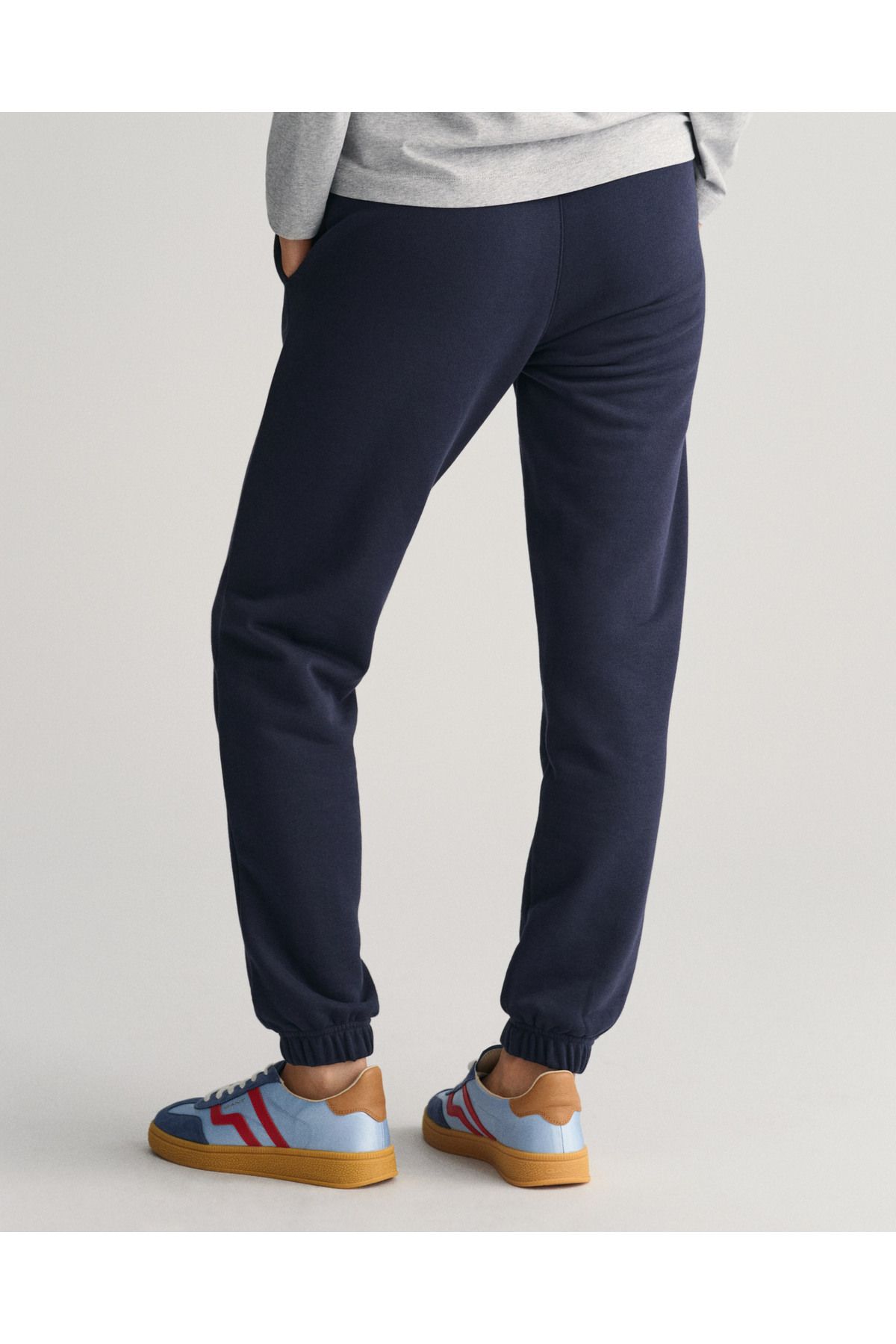 Kadın Lacivert Regular Fit Logolu Eşofman Altı - 2