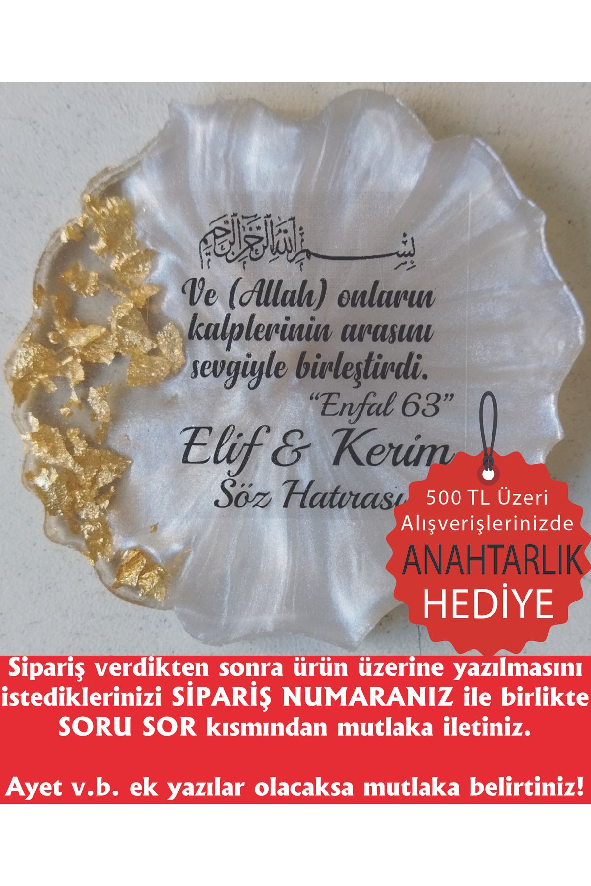 ErenAksesuar Epoksi Magnet 25 Adet Söz Nişan Nikah Kına Düğün Hediyeliği Kuran Hatırası Sünnet Mevlüt Hediyesi