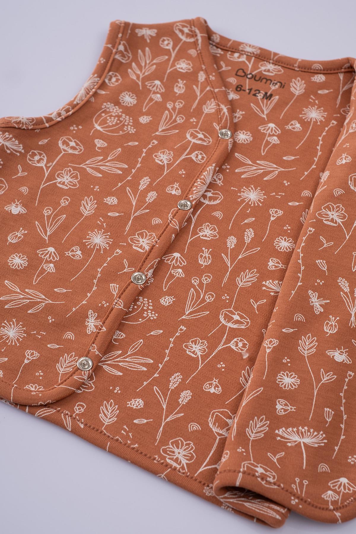 Boumini-Baby Vest Double Sided Spring Floral Tile 4