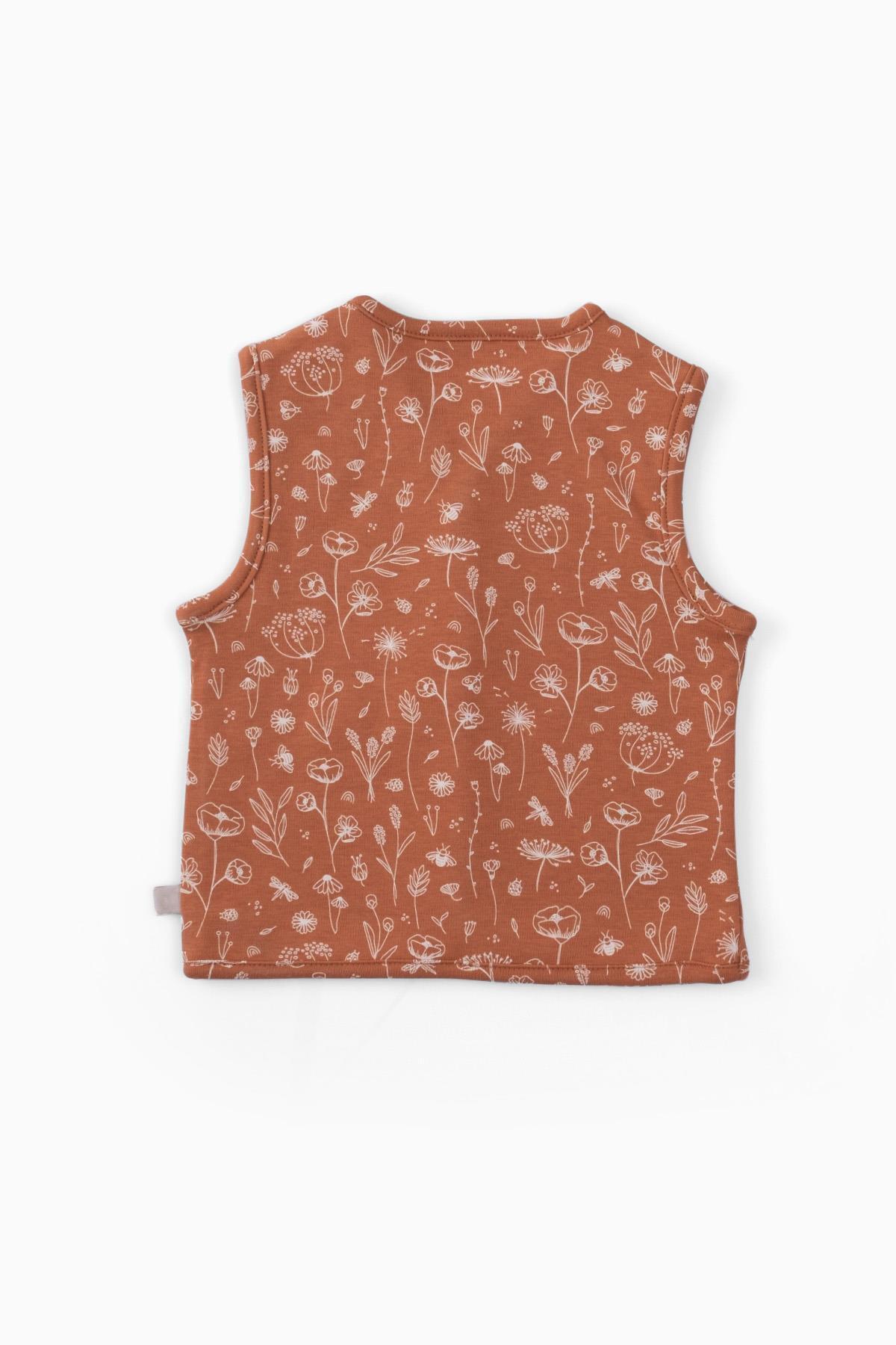 Boumini-Baby Vest Double Sided Spring Floral Tile 2