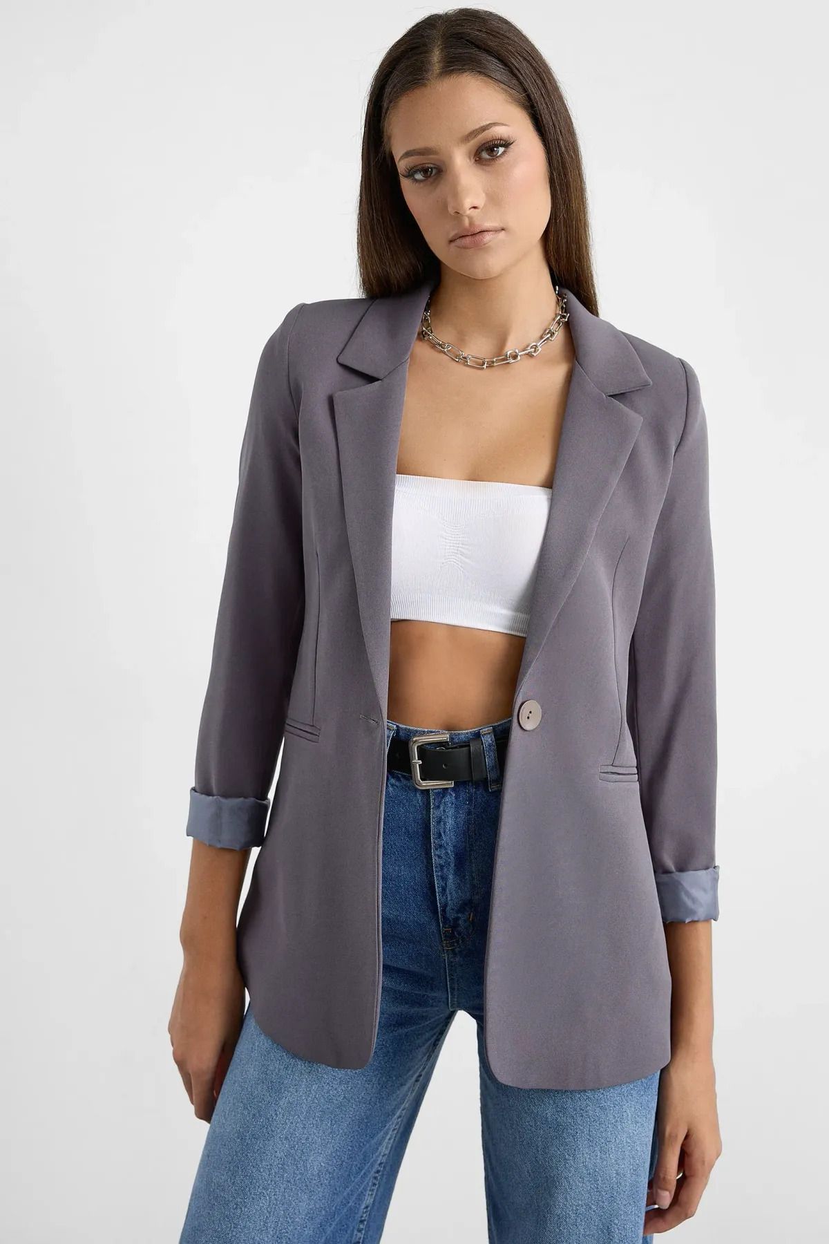 Hiccup-Blazer Jacket - Buttoned Design 1