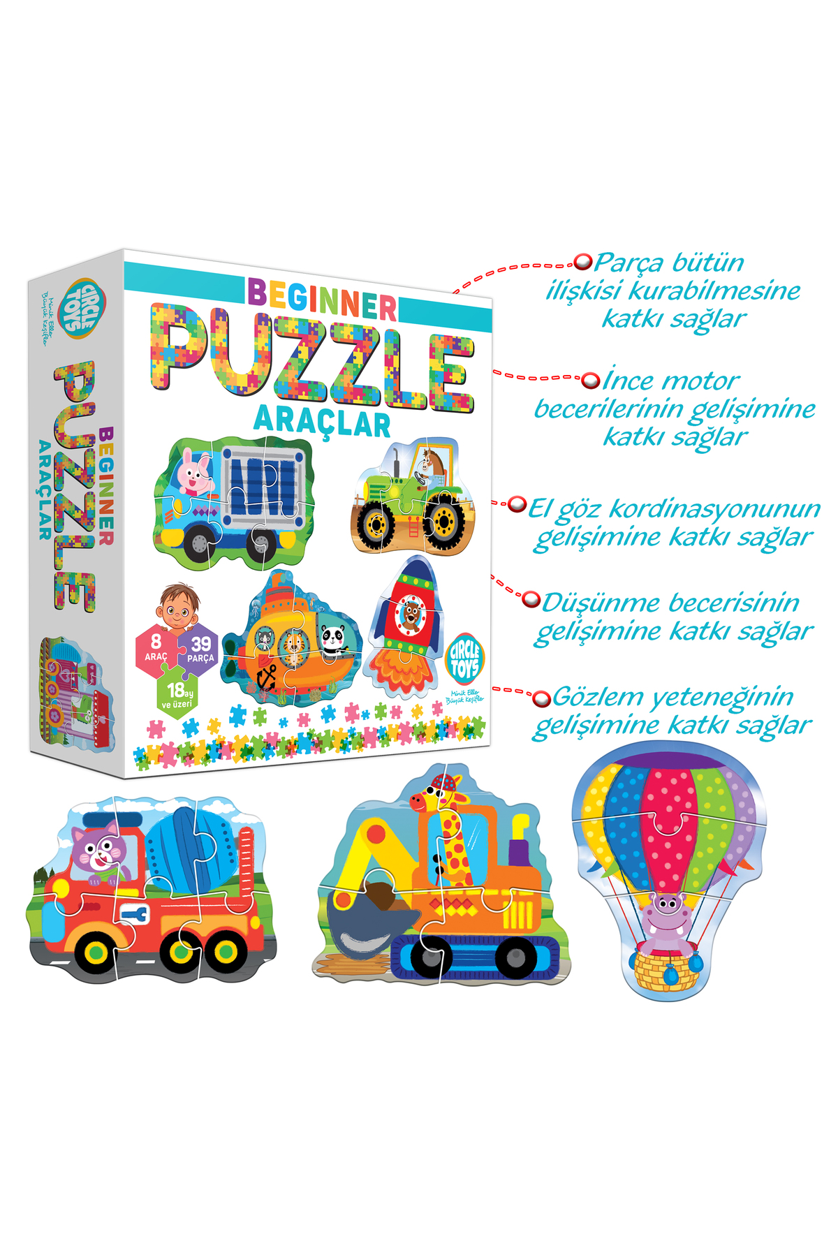 Circle Toys Beginner Puzzle Araçlar fotoğrafı 2 (önizleme)
