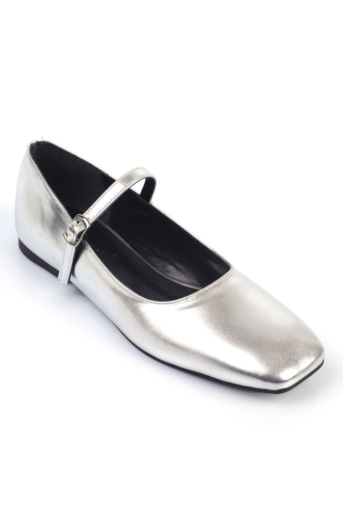 Capone Outfitters-Marj Jane Damen-Ballerinas mit stumpfer Zehenpartie und Riemen 2