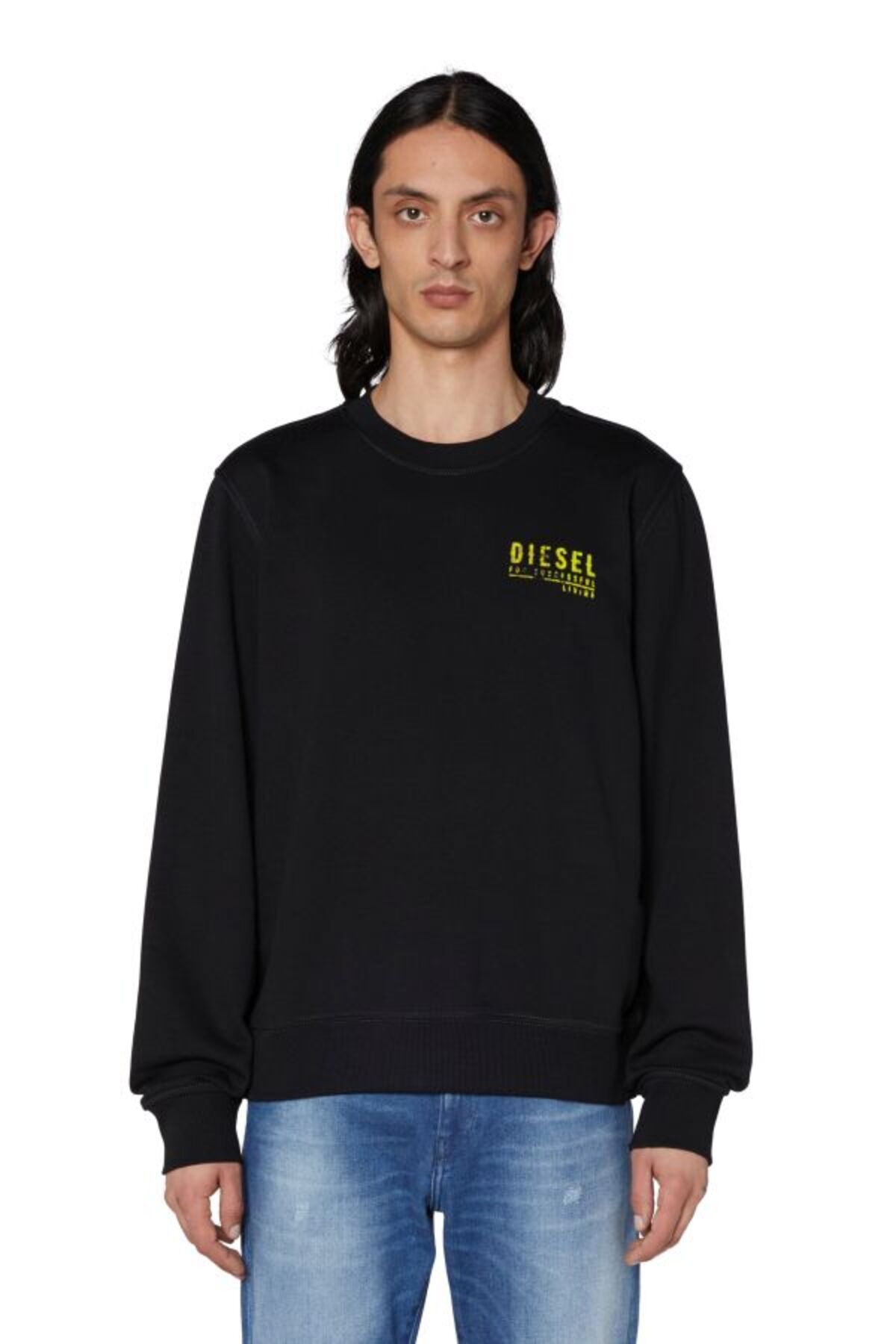 سویشرت سفید مردانه عرق اورجینال Diesel
