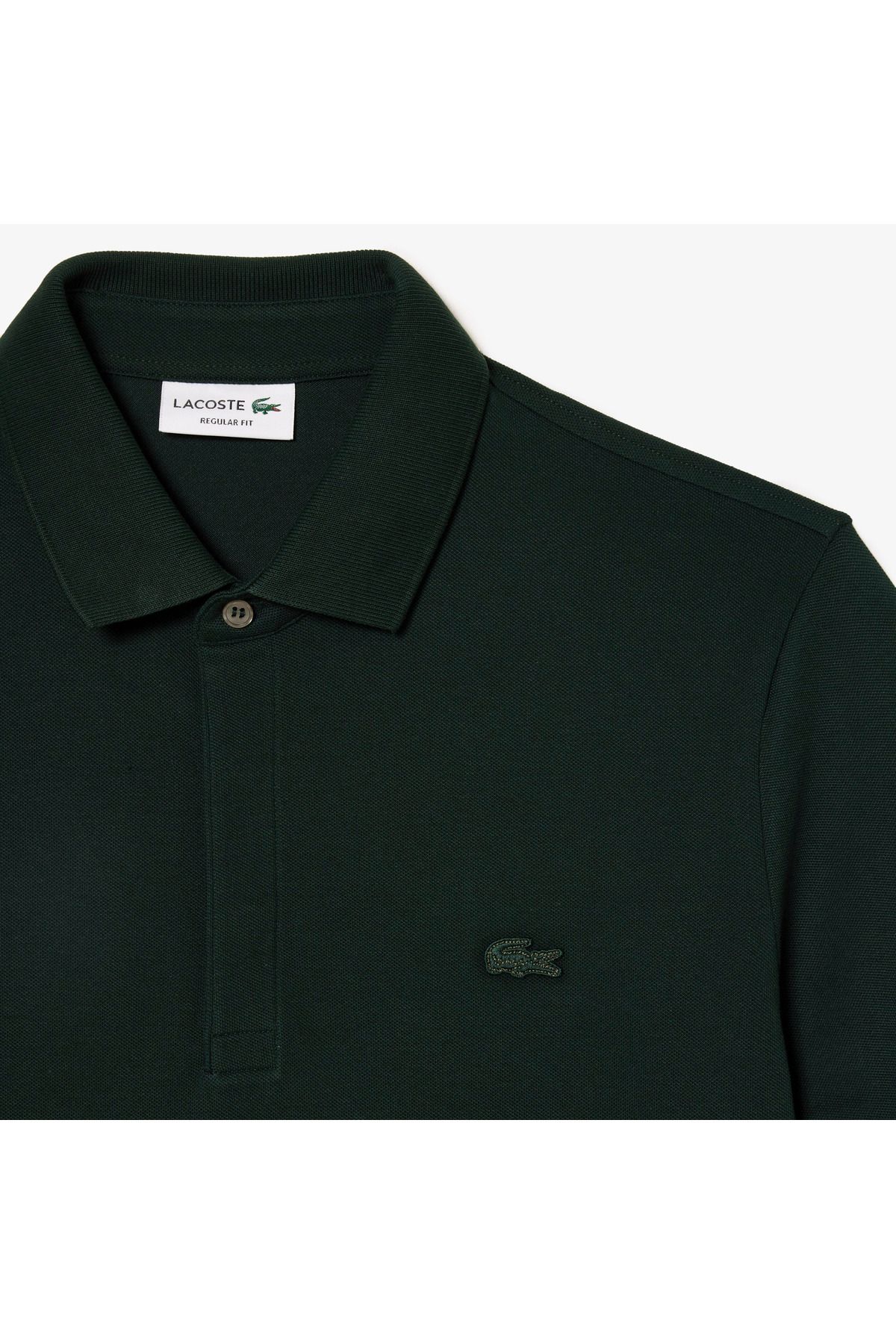 تی شرت یقه پولو سبز مردانه چوگان به طور منظم پاریس Lacoste