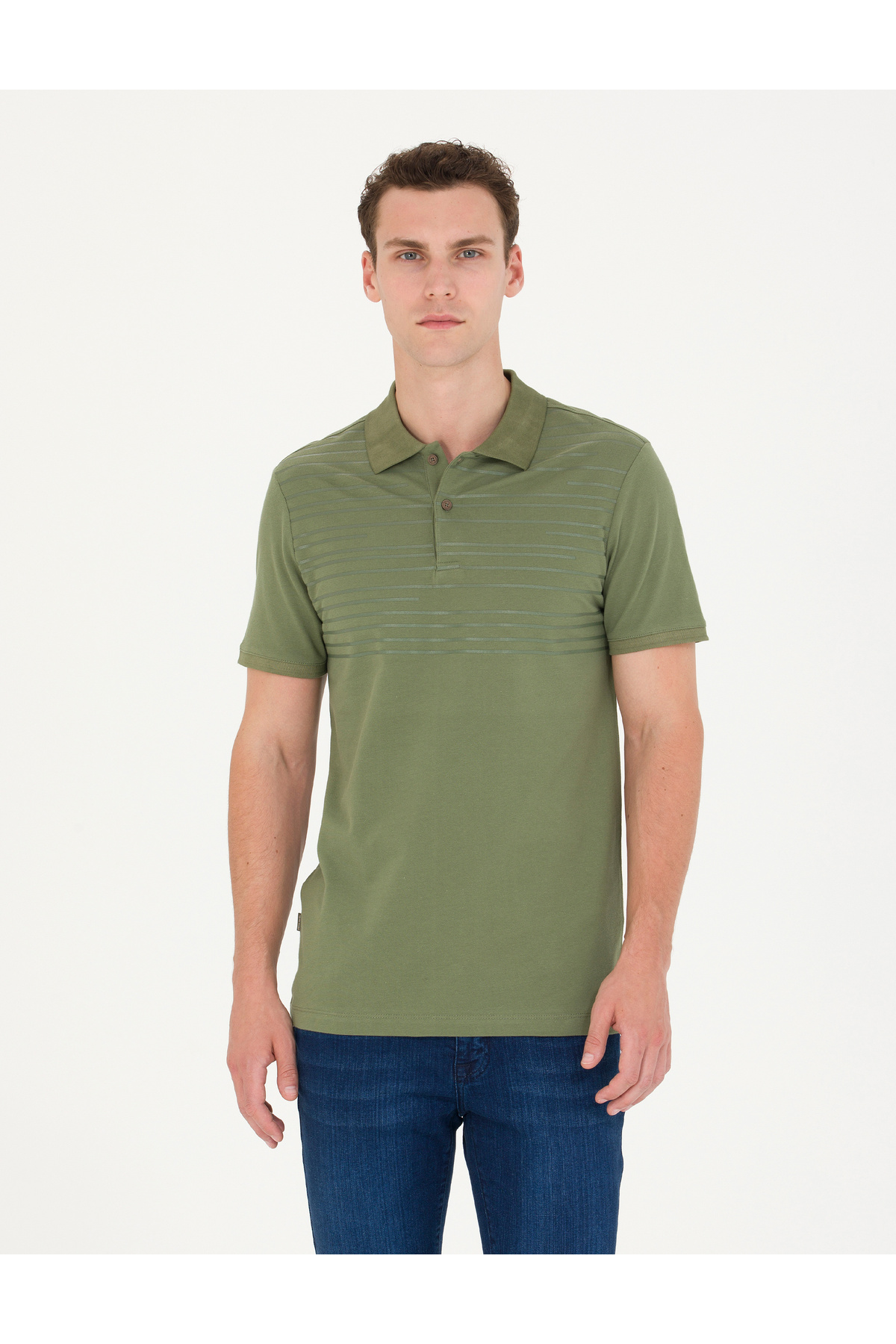 پولوشرت مردانه راسته آستین افتاده | پیر کاردین Pierre Cardin 50275708-VR027 - تصویر 3