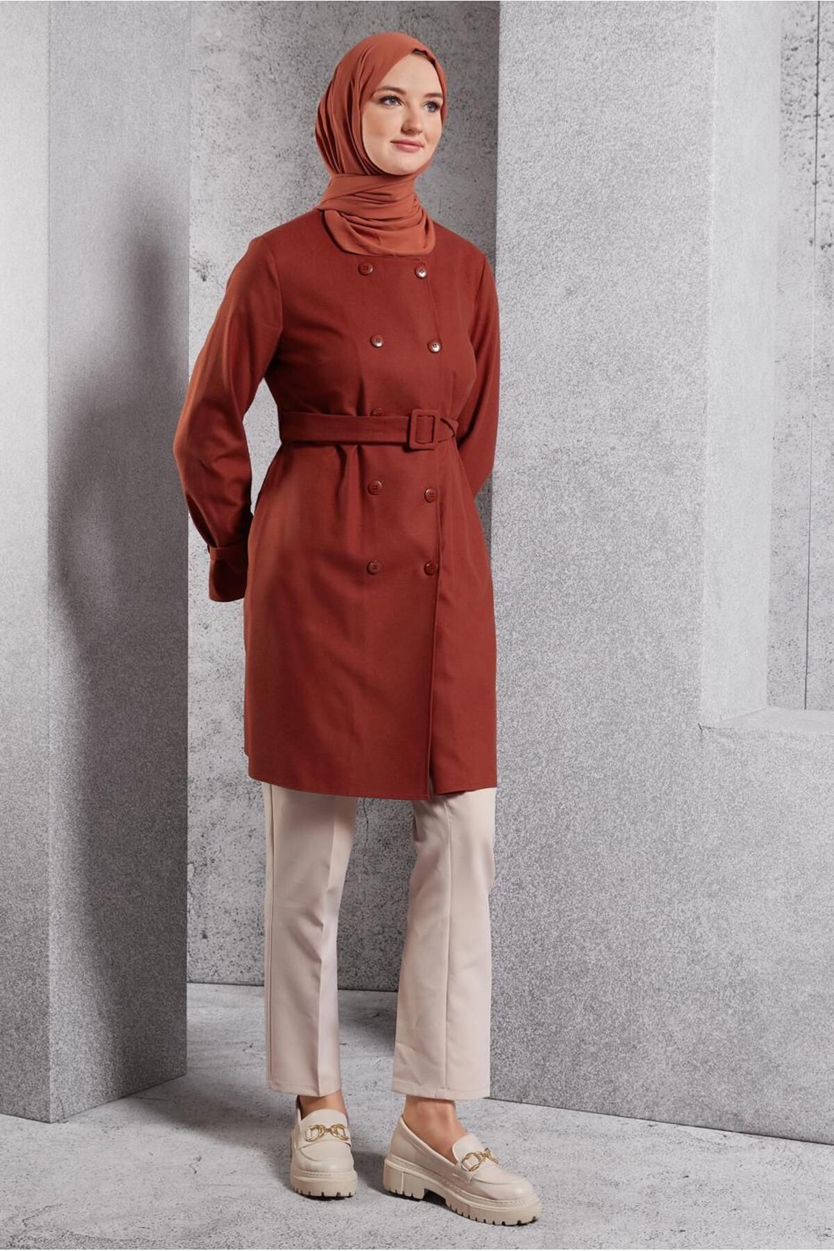 ژاکت کمربندی 45167 Alvina