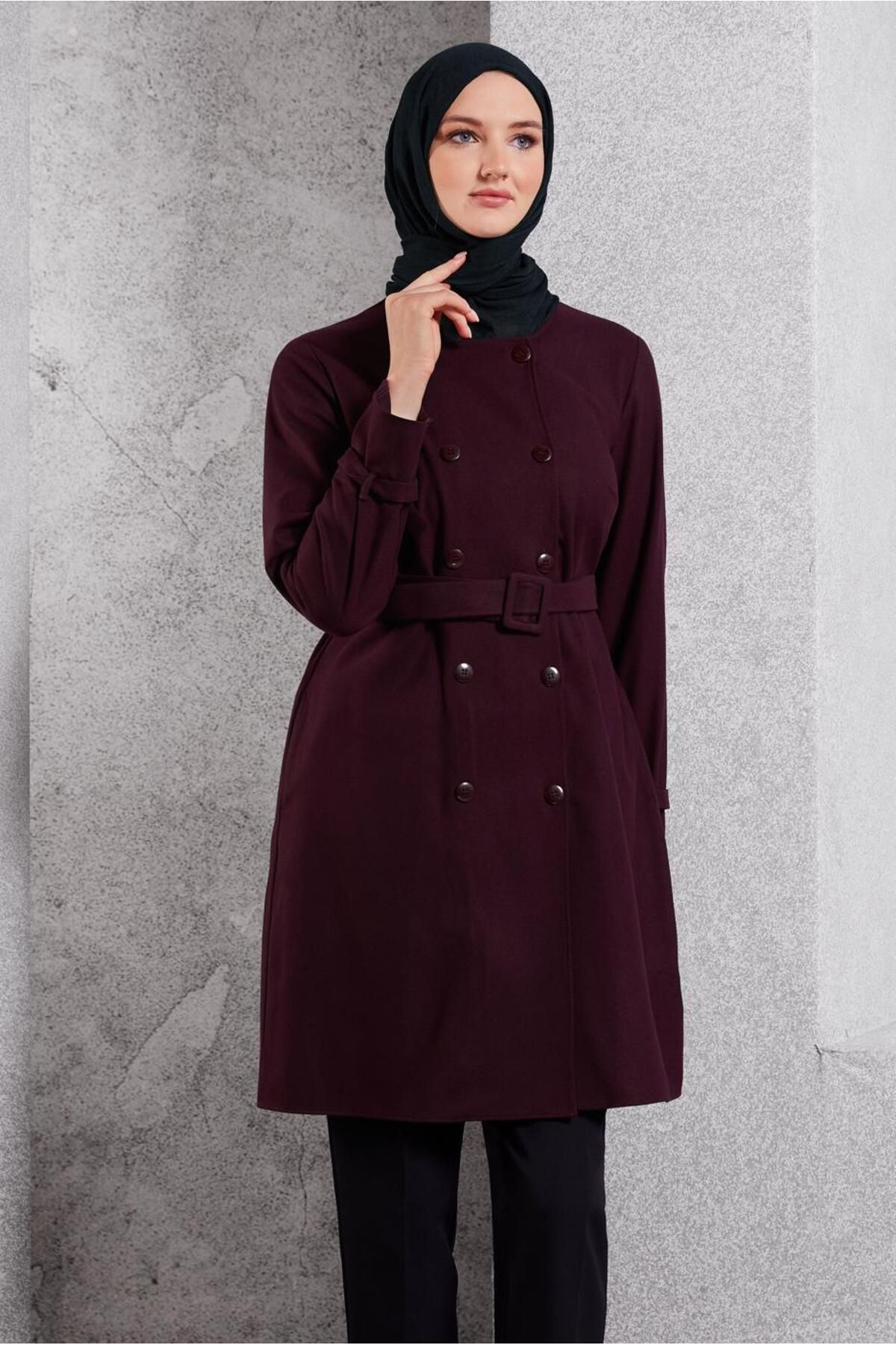 ژاکت کمربندی 45167 Alvina