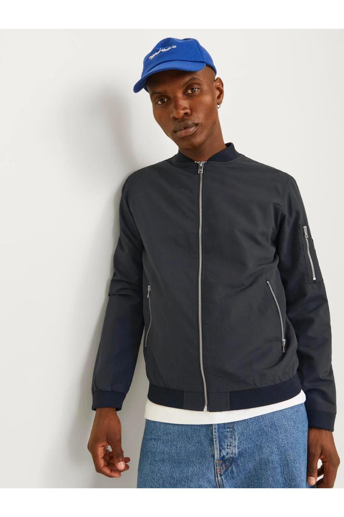 Jack & Jones  JACK JONES Erkek Suya Dayanıklı Bomber Ceket 12165203 - Görsel 8