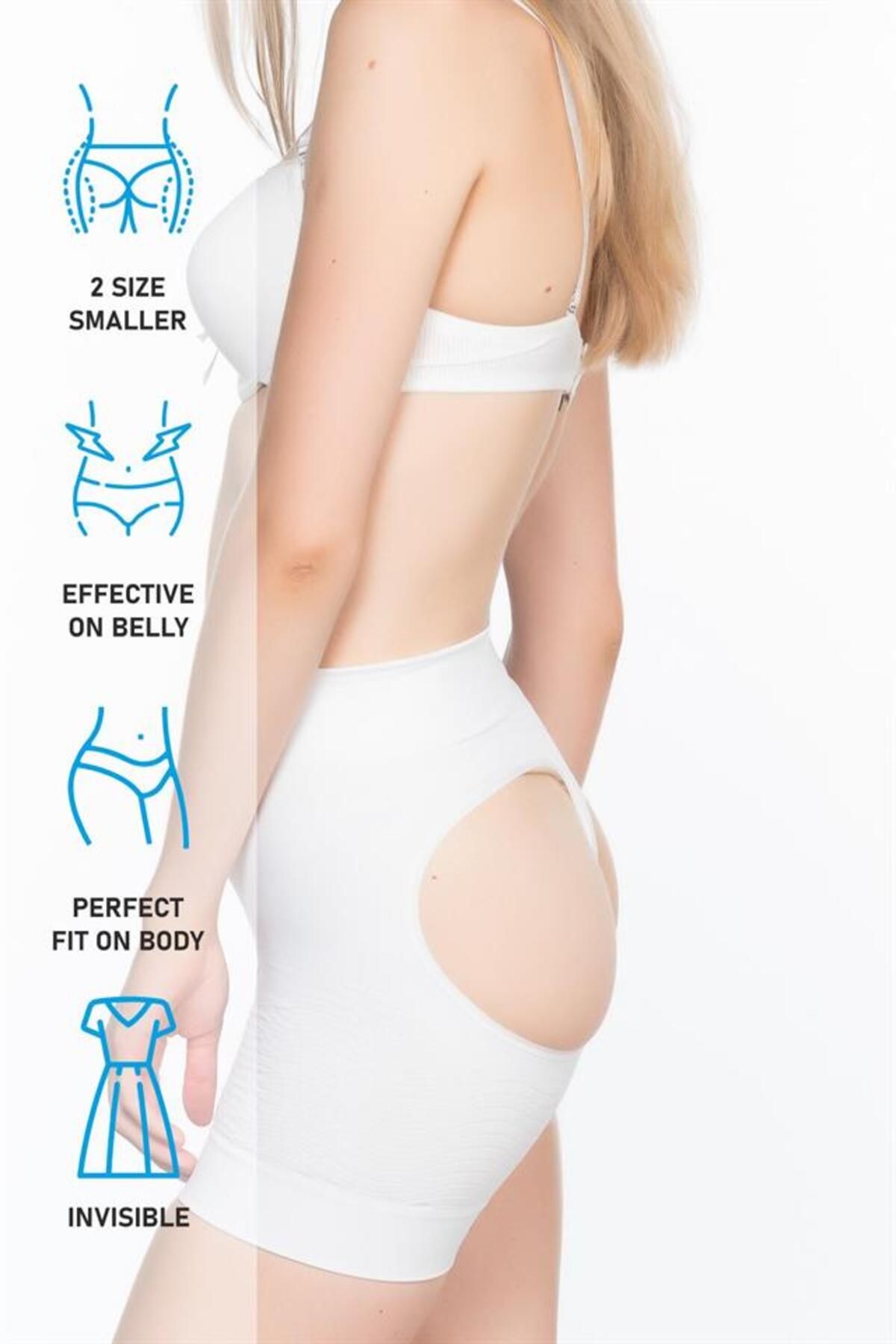 MONFERE-White Open Anti Cellulite Corset 5