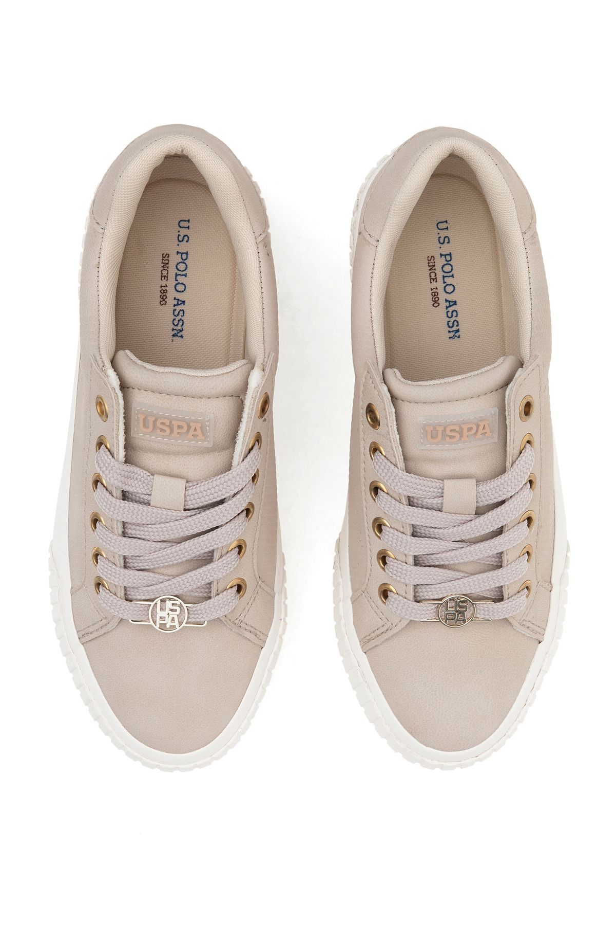 U.S. Polo Assn.-Women's Beige Sneakers 50296180 -Vr011 6