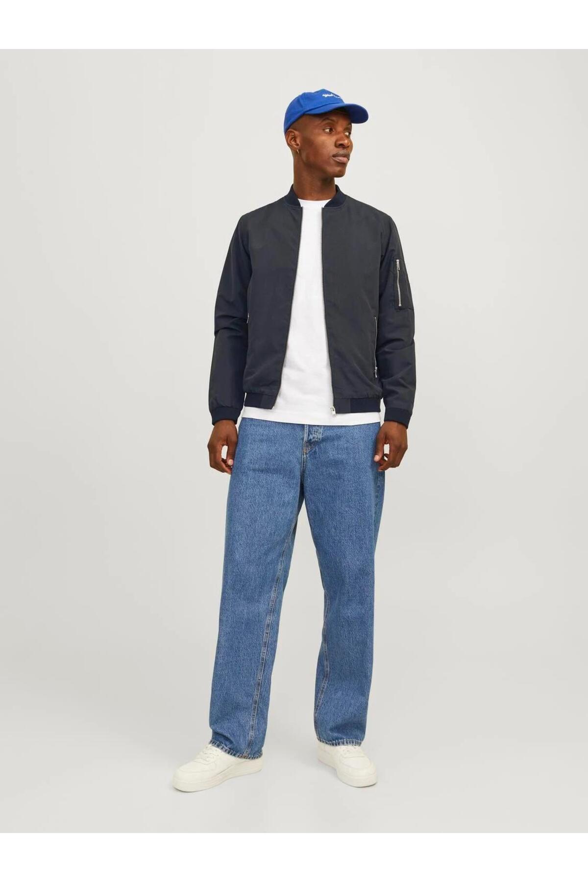 Jack & Jones  JACK JONES Erkek Suya Dayanıklı Bomber Ceket 12165203 - Görsel 5