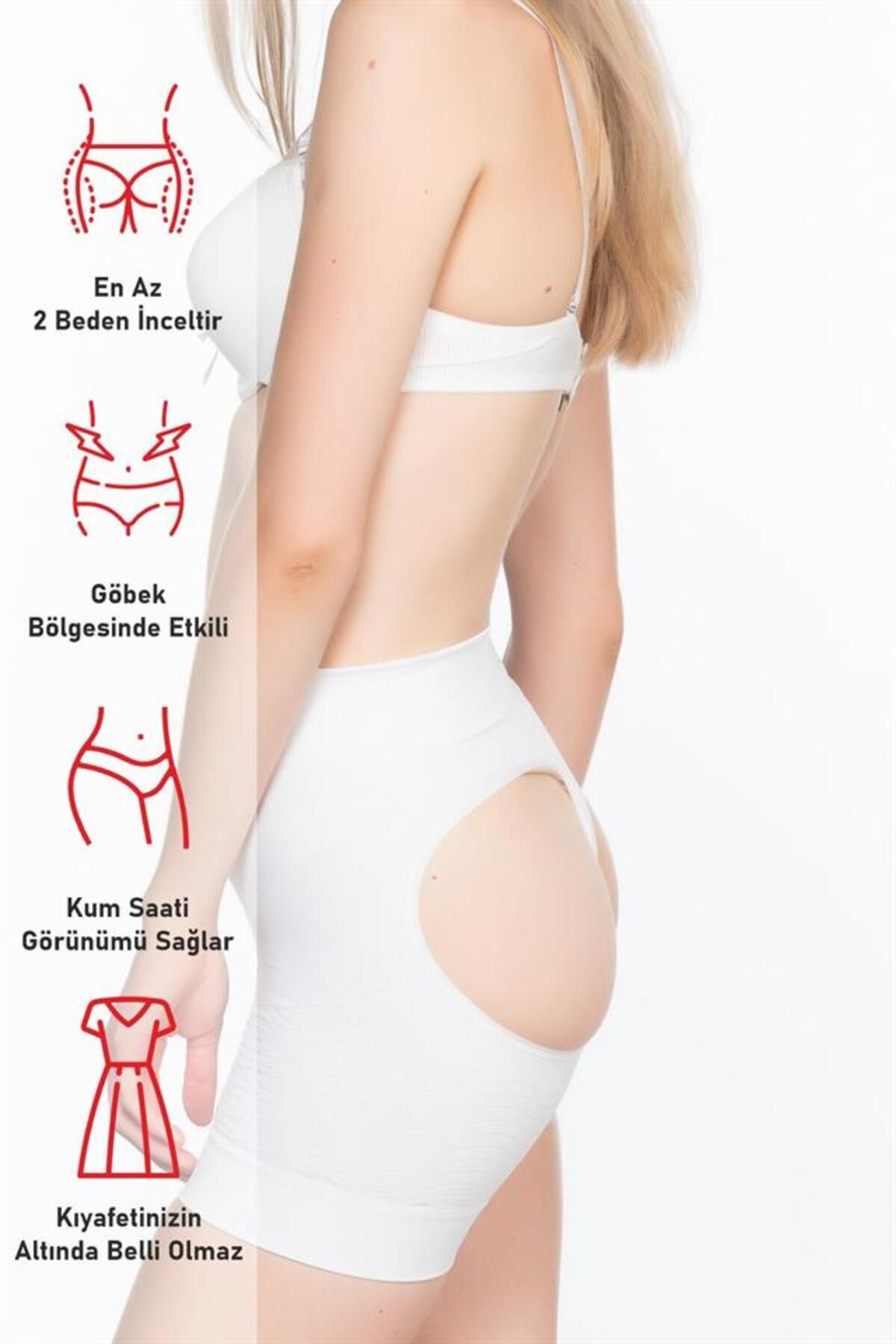 MONFERE-White Open Anti Cellulite Corset 4