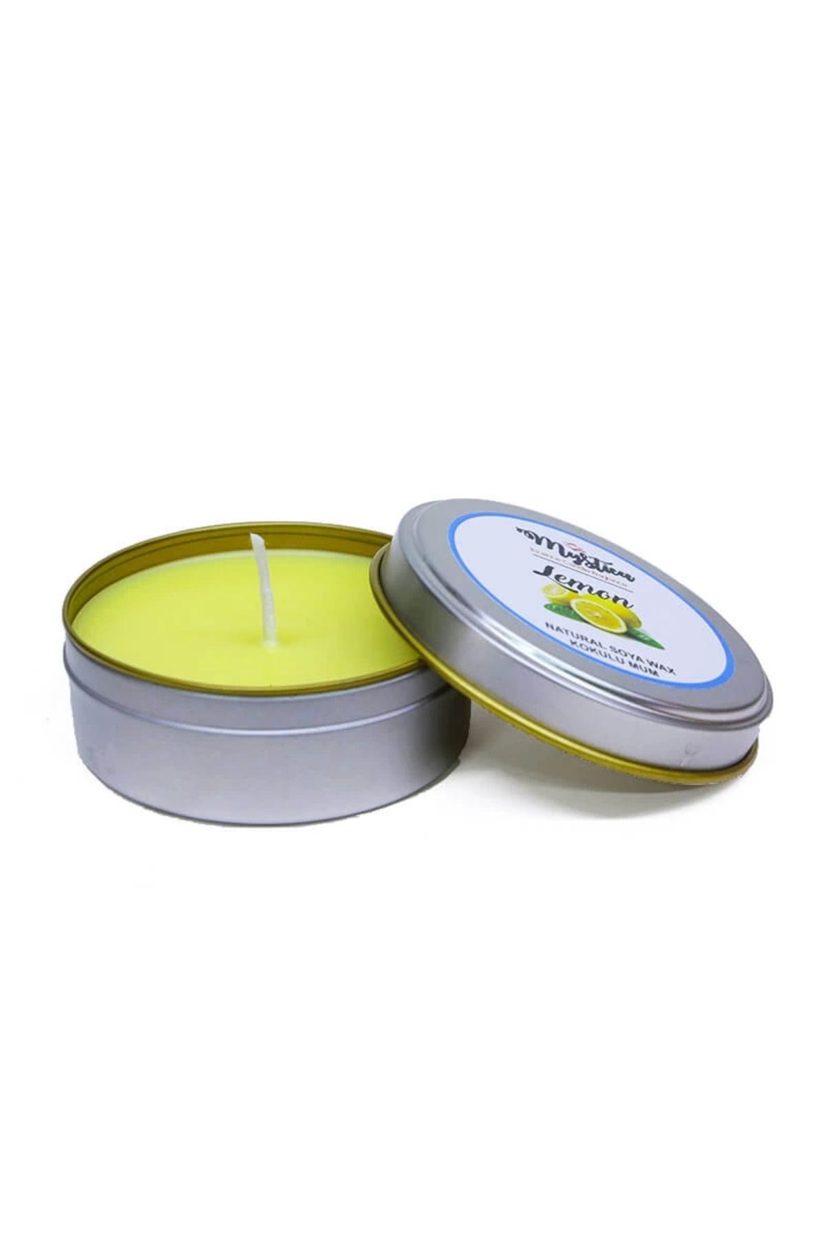 Take and Happy Soya Wax Mum Kokulu Tenekede Lemon