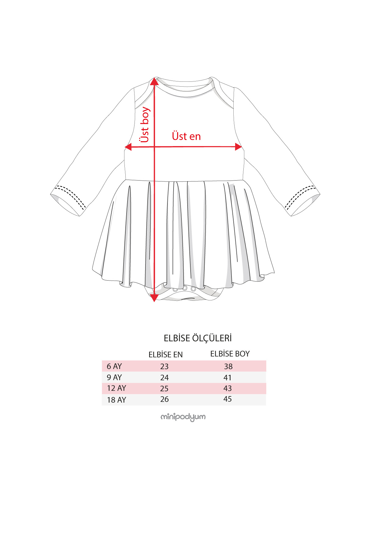 Minipodyum Çam Ağacı Baskılı Bandanalı Tüllü Alttan Çıtçıtlı Bebek Yılbaşı Kıyafeti Kız Body fotoğrafı 5 (önizleme)