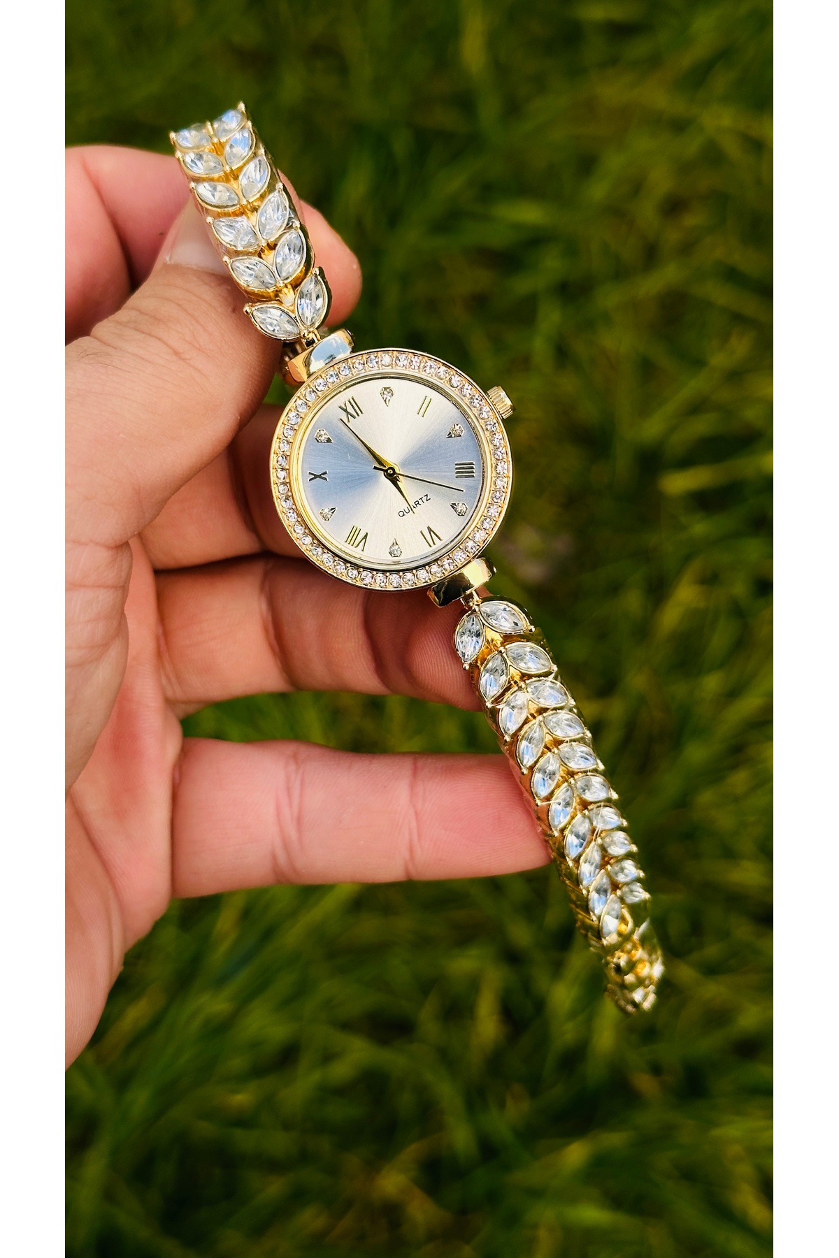 pullmarkt  Ottoman Serisi - lale taş desenli kadın kol saati - Görsel 4