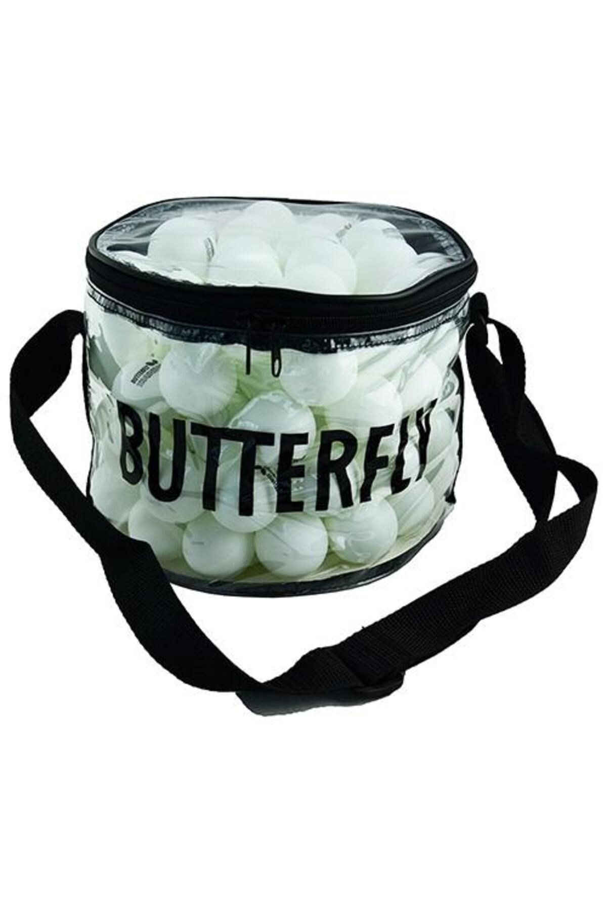 AVESSA Butterfly 16005B-W Çantalı Masa Tenisi Antrenman Topu 100lü Beyaz