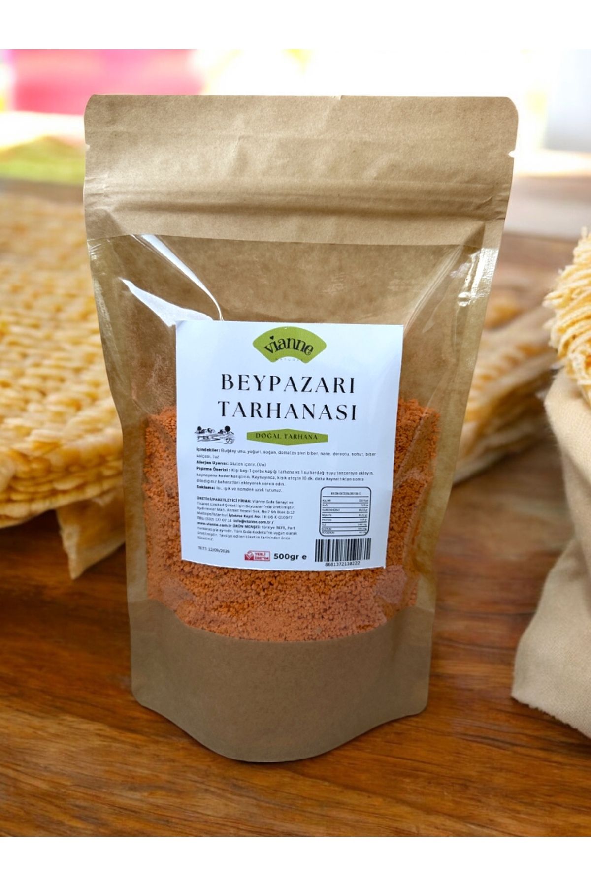 Vianne-Homemade Beypazarı Tarhana - Without Additives, 500 g Doypack 2