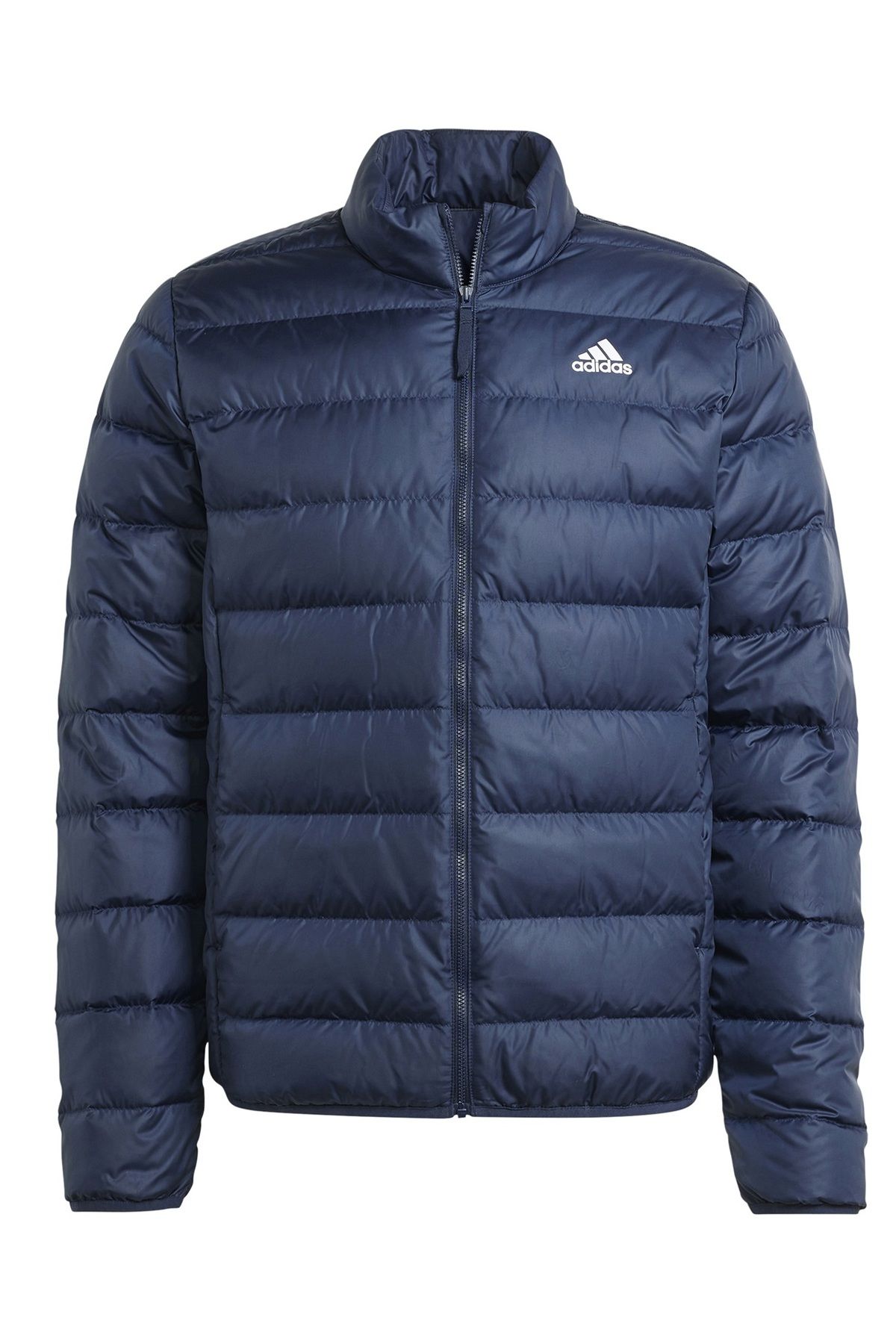 adidas-Ess Lite Down J Men's Casual Coat IK3218 Navy Blue 1