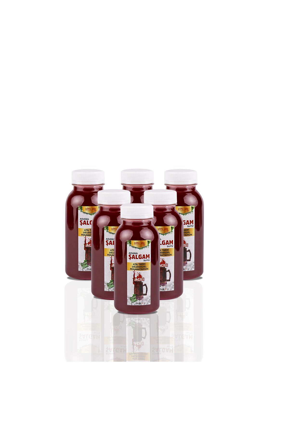 ŞİFA ANA Adana Şalgamı Acılı (6x250ml) PET ŞİŞE