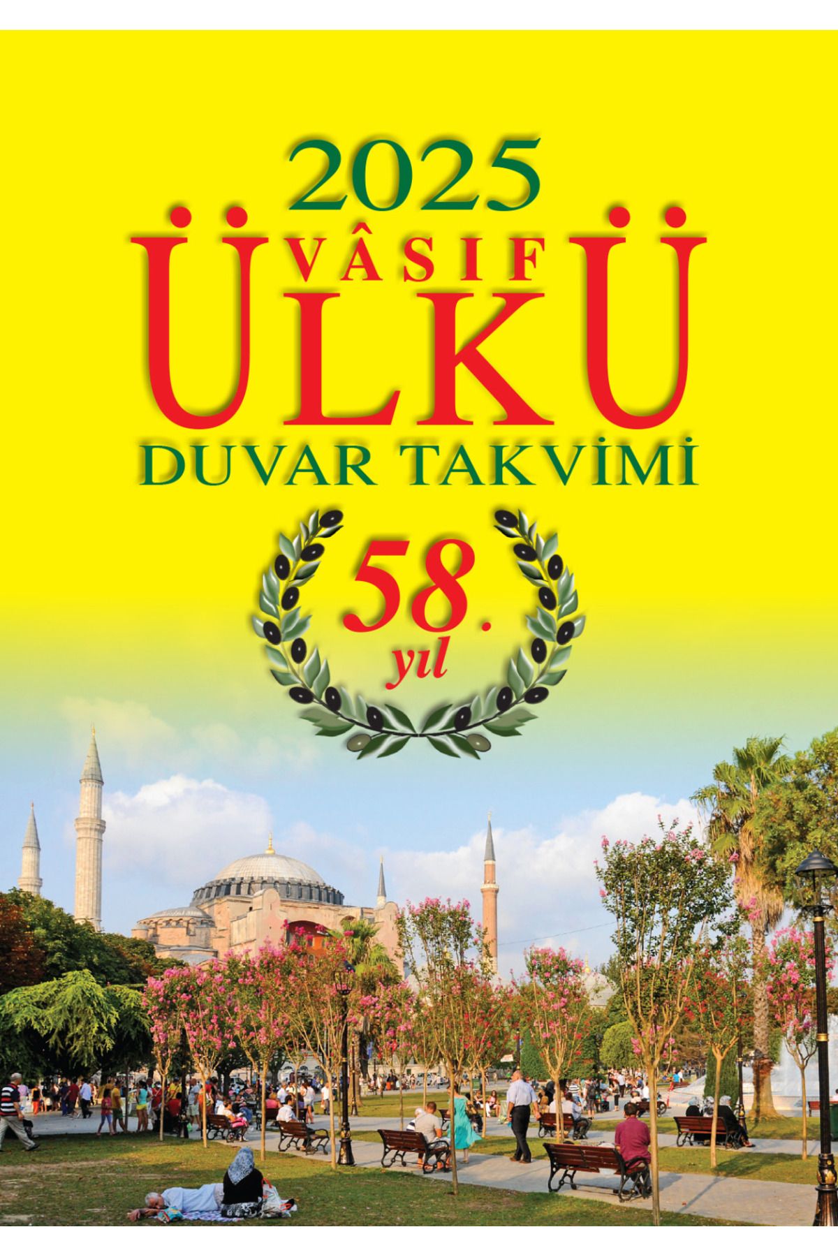 Ülkü VASIF ÜLKÜ DUVAR TAKVİMİ  YENİ 2025 KISMET-KIRTASİYE 2025