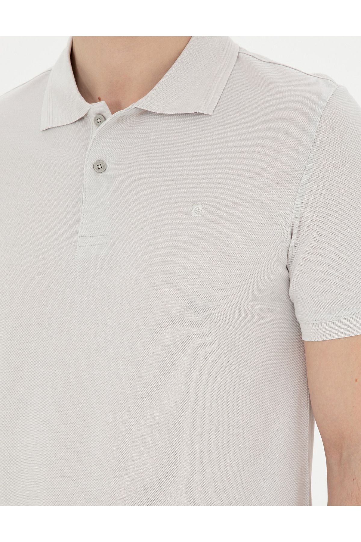 Pierre Cardin-Tricou de bază slim gri deschis 50291625 -VR001 7