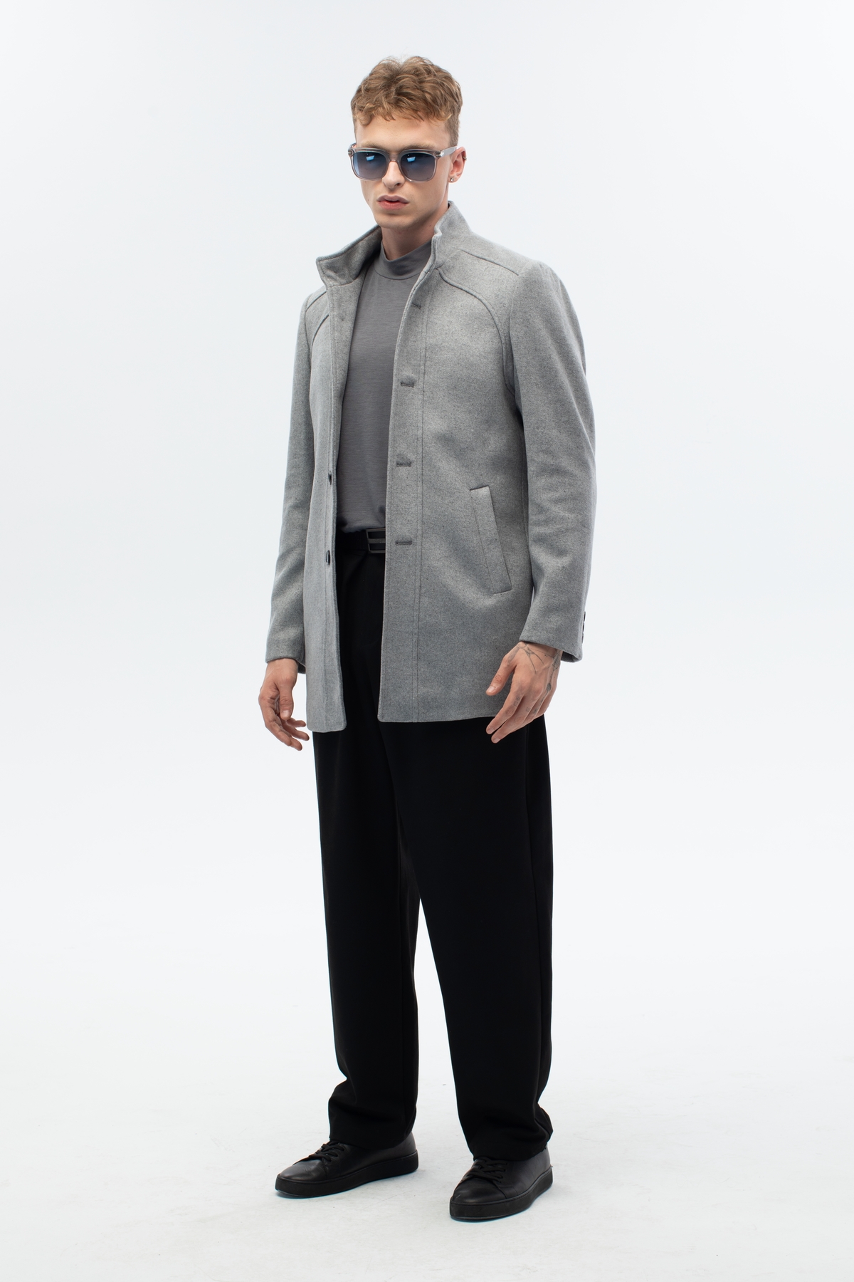 ABOUT US  ERKEK REGULAR FİT PALTO #153 - Görsel 2