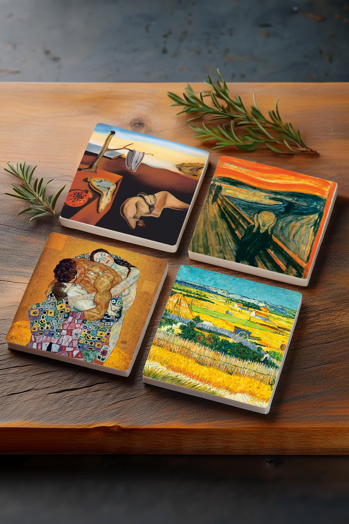 Gustav Klimt coasters!! Total of 8. 💓 • they come