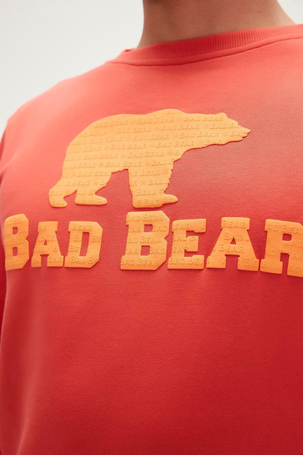 Bad Bear-شعار Crewneck الزنجبيل والقرفة المطبوعة الرجال البلوز 2