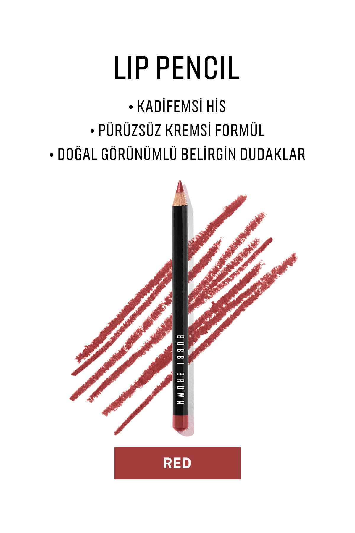 BOBBI BROWN Lip Pencil / Dudak Kalemi - Red 716170141602 — قرمز 32757