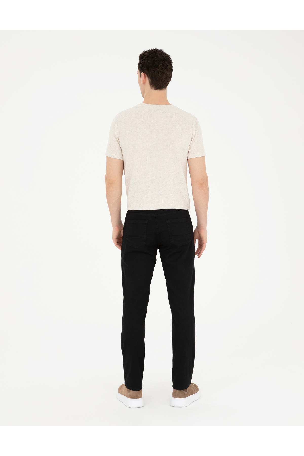 Pierre Cardin Siyah Straight Fit Jean Pantolon 50285141-VR046 görsel 4