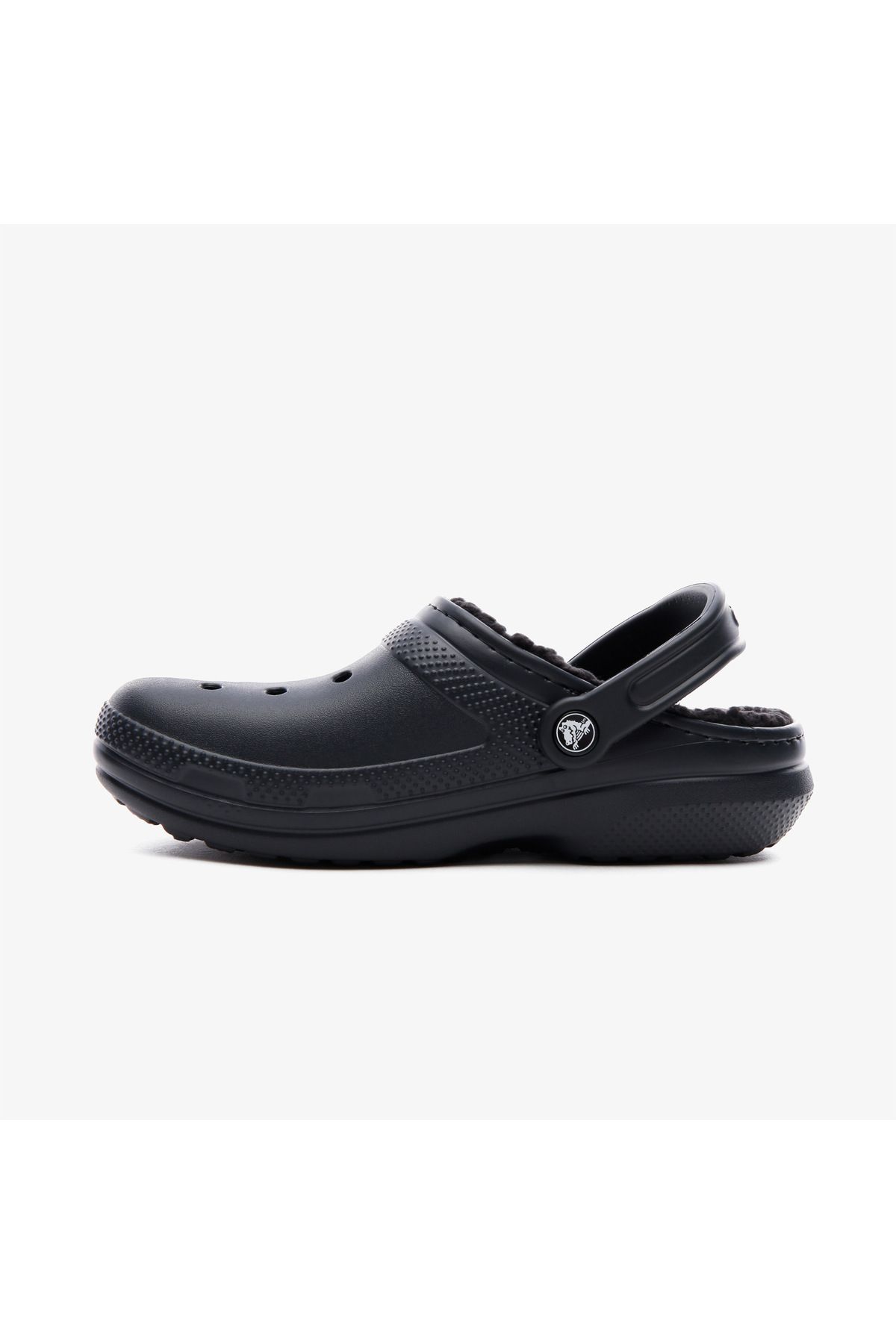 Crocs-Classic Lined Clog Unisex Black Slippers 4