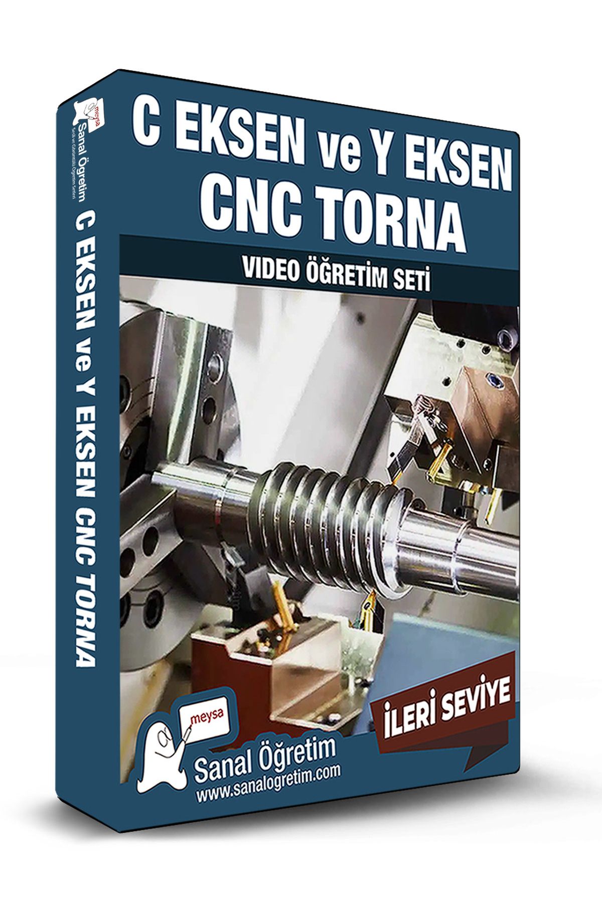 Sanal Öğretim C Eksen ve Y Eksen CNC Torna Video Ders Eğitim Seti