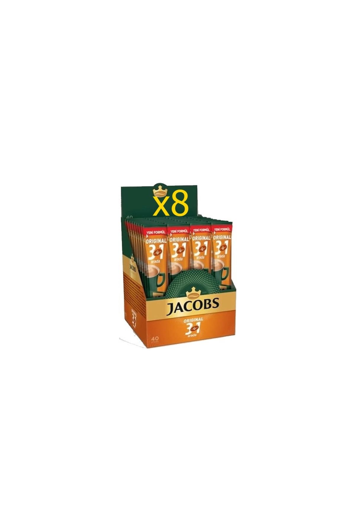 Jacobs 3Ü1 ARADA KAHVE 1 KOLİ (8 Kutu*40'Lı)