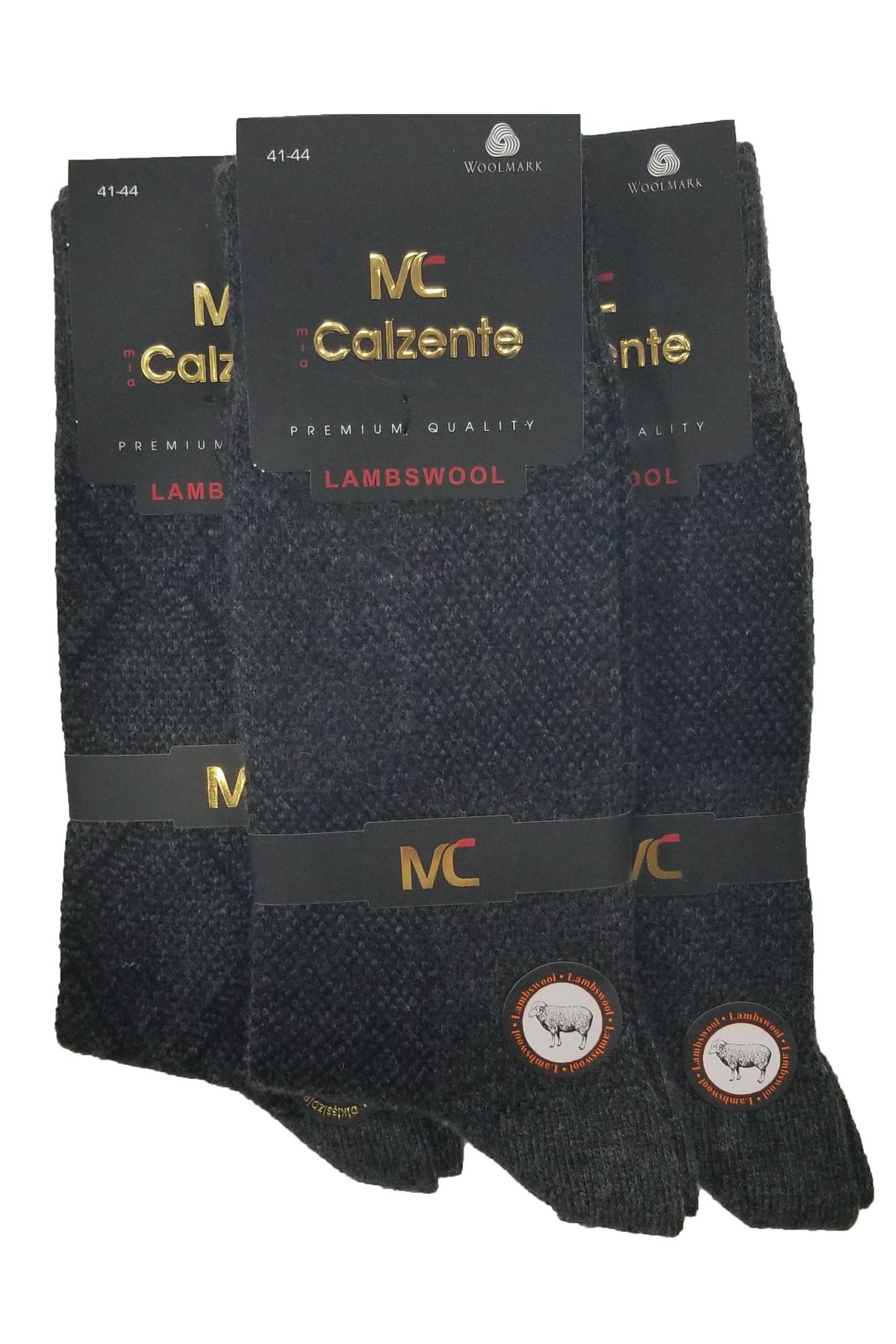 Mia Calzente 3 Adet Lambswool - Yün Erkek Çorap