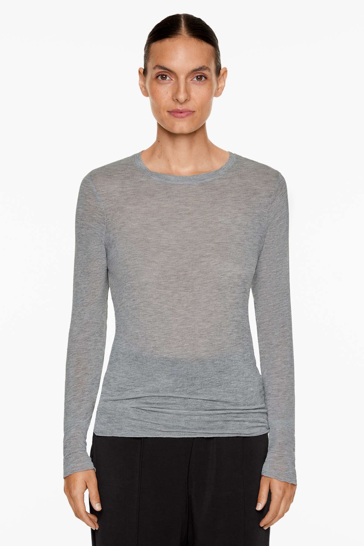 Oysho-Extra-fine long-sleeved T-shirt 1