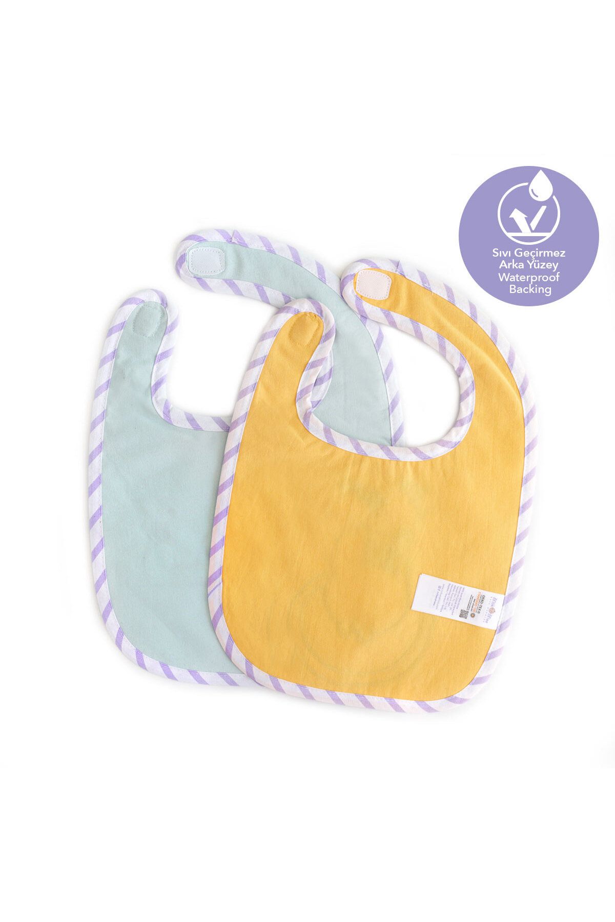 Milk & Moo-Milk&Moo Towel Bib Set of 2 Chubby Cat and Sangaloz 3