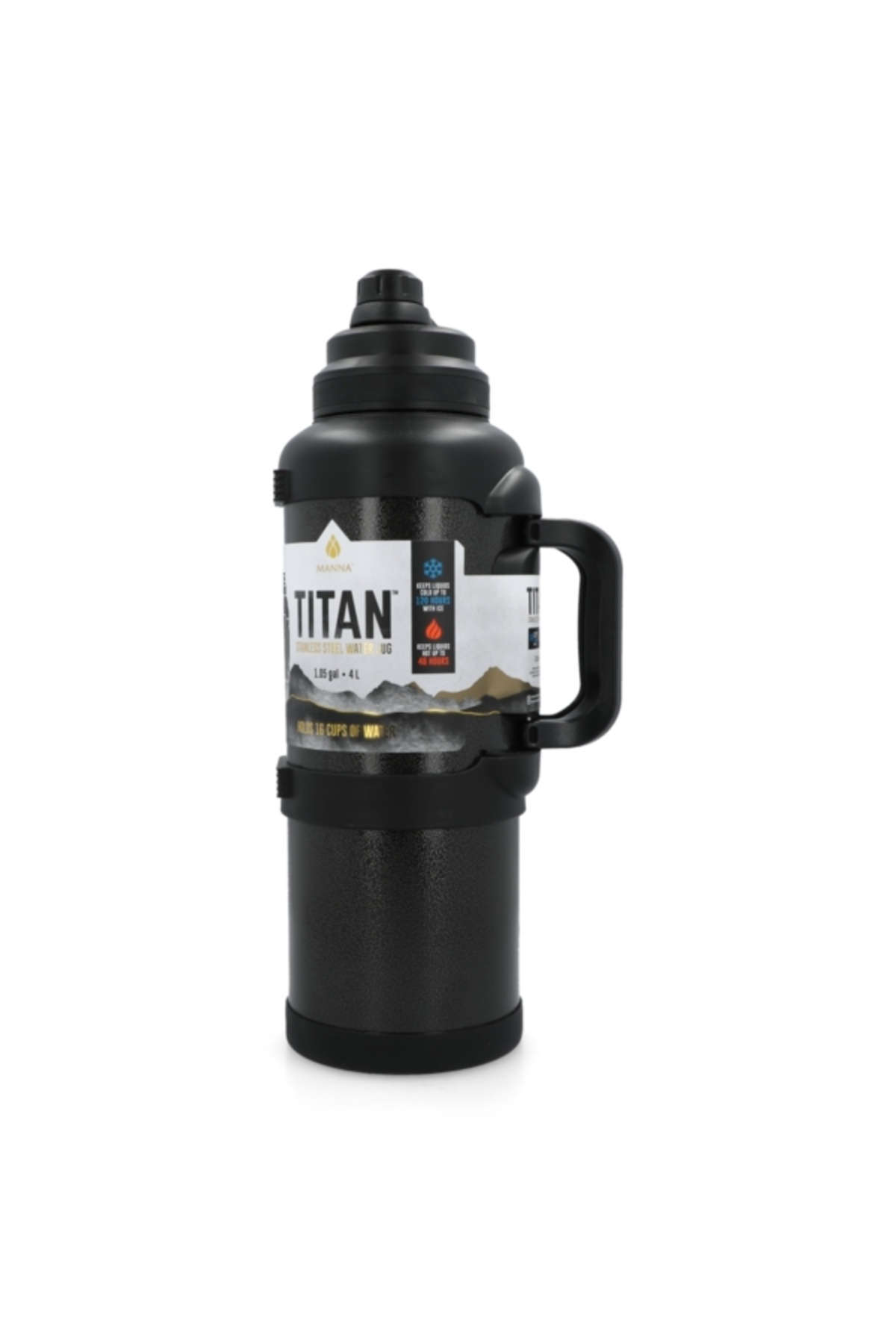 manna-Titan Stainless Steel Carry Handle Water Bottle 4 Liter 2
