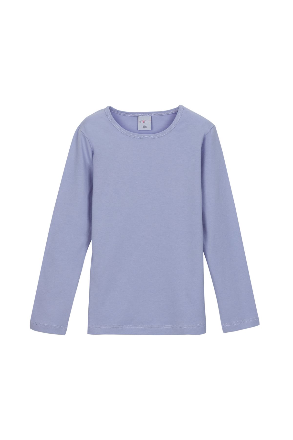 LOVETTI-Light Lilac LycrA SeAsonAl Long Sleeve Girl's T-shirt 1