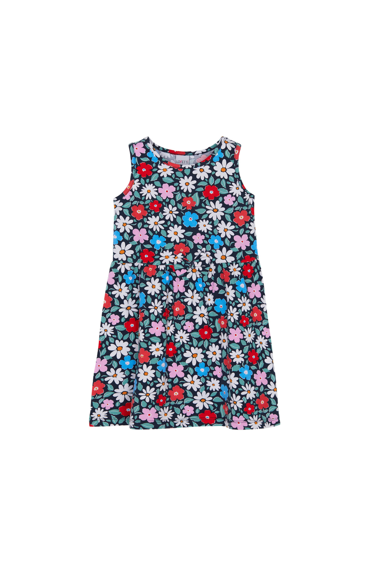 LOVETTI Daisy Festival Kız Çocuk Desenli Kolsuz Elbise