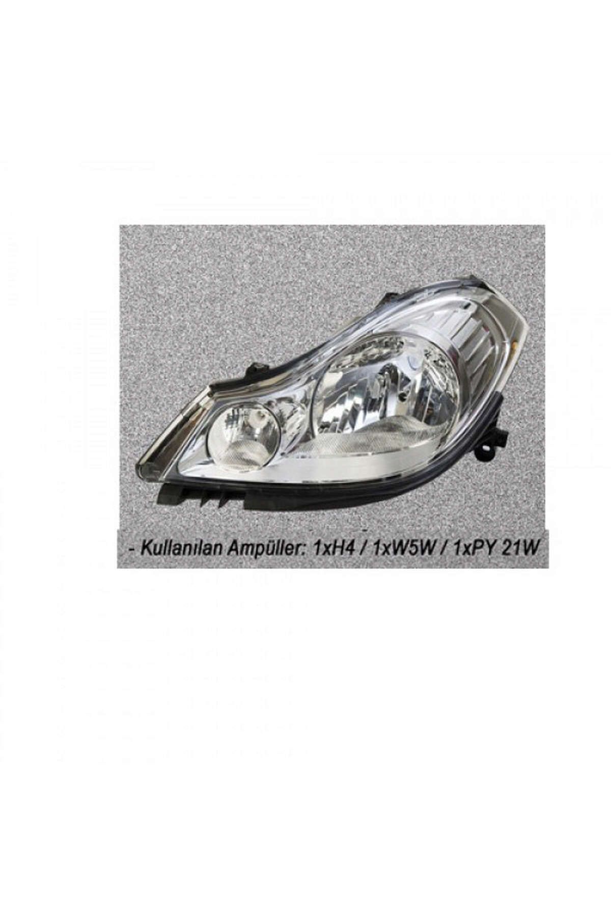 AYFAR FAR SİNYAL SOL CLIO SYMBOL THALIA 09 ELEKTRİKLİ MOTORLU H4 DRSTR