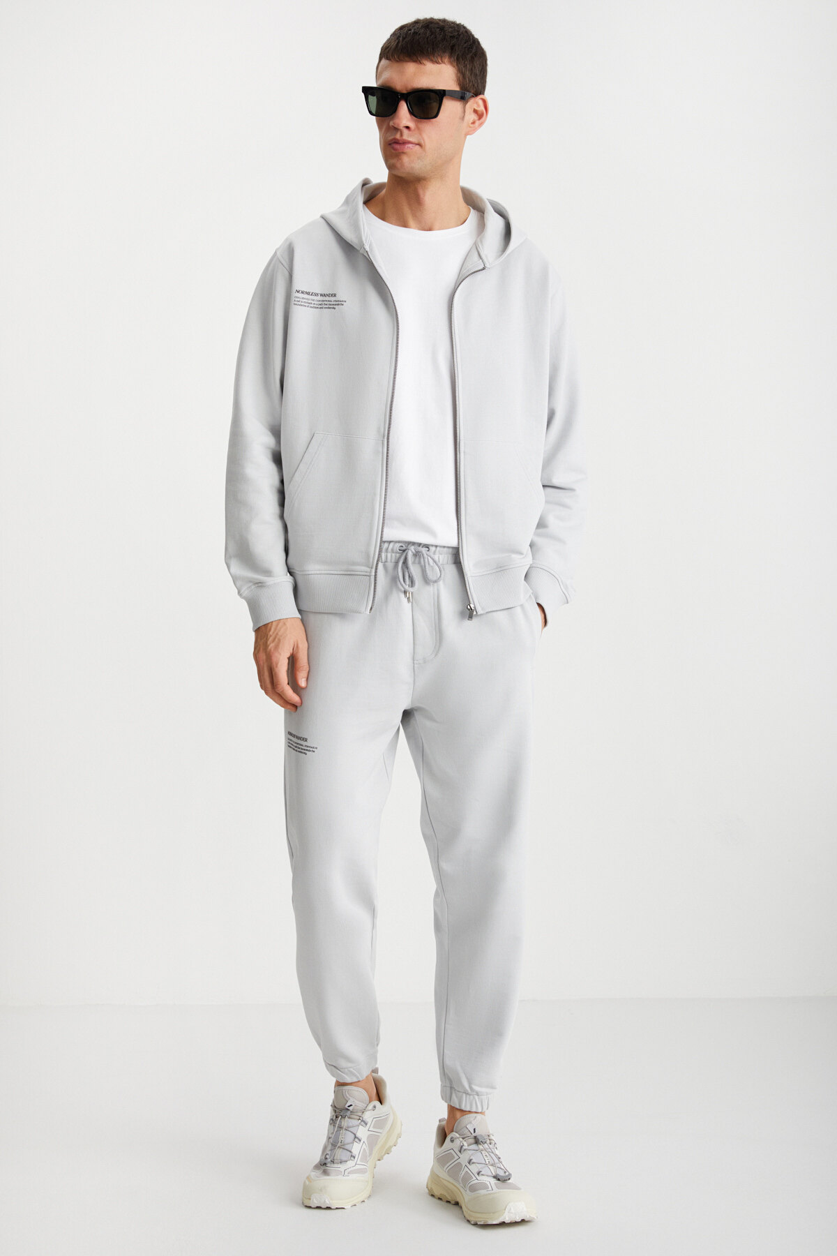 GRIMELANGE  JANDER Erkek Regular Yumuşacık Açık Gri Eşofman Altı - Görsel 2