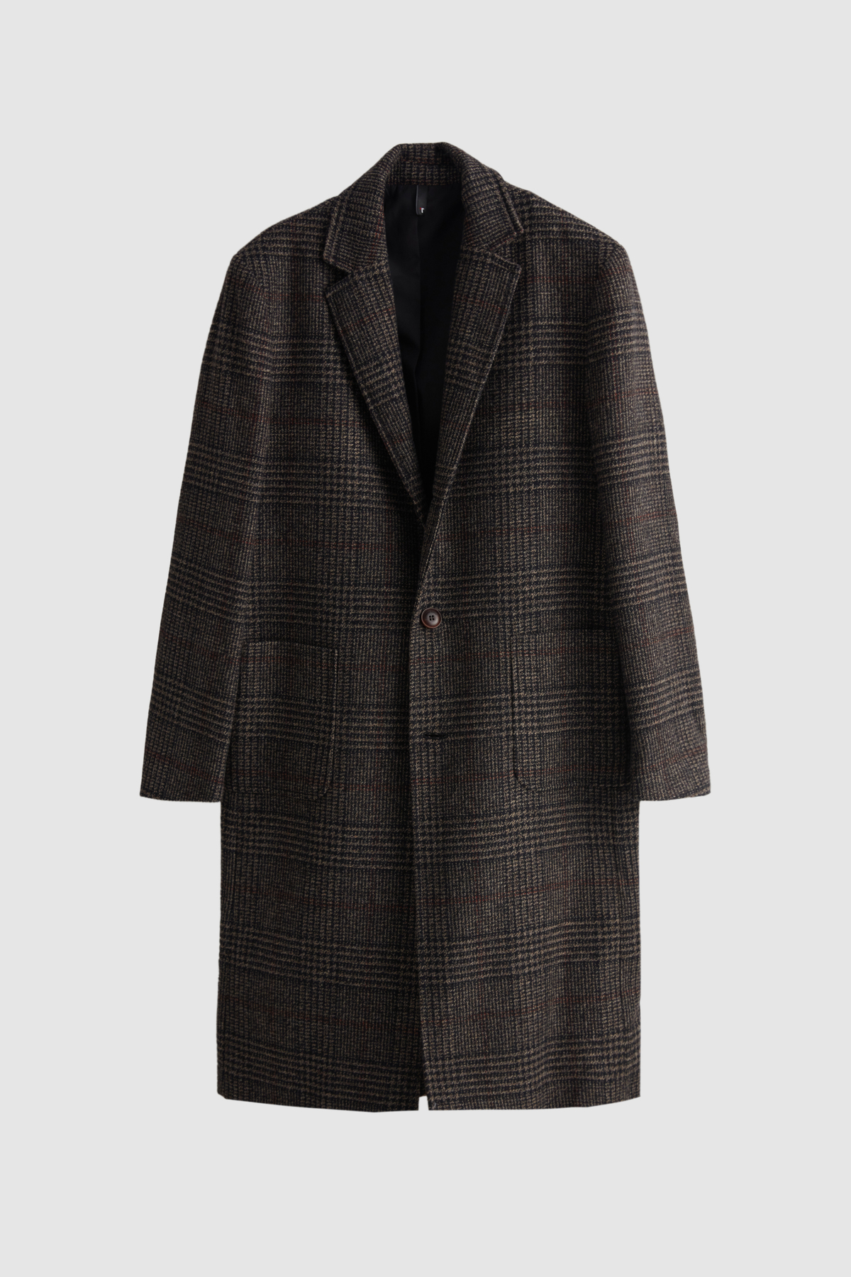 Tween  Slim Fit Kahverengi Yün Viskon Karışımlı Guabello Palto - Görsel 5