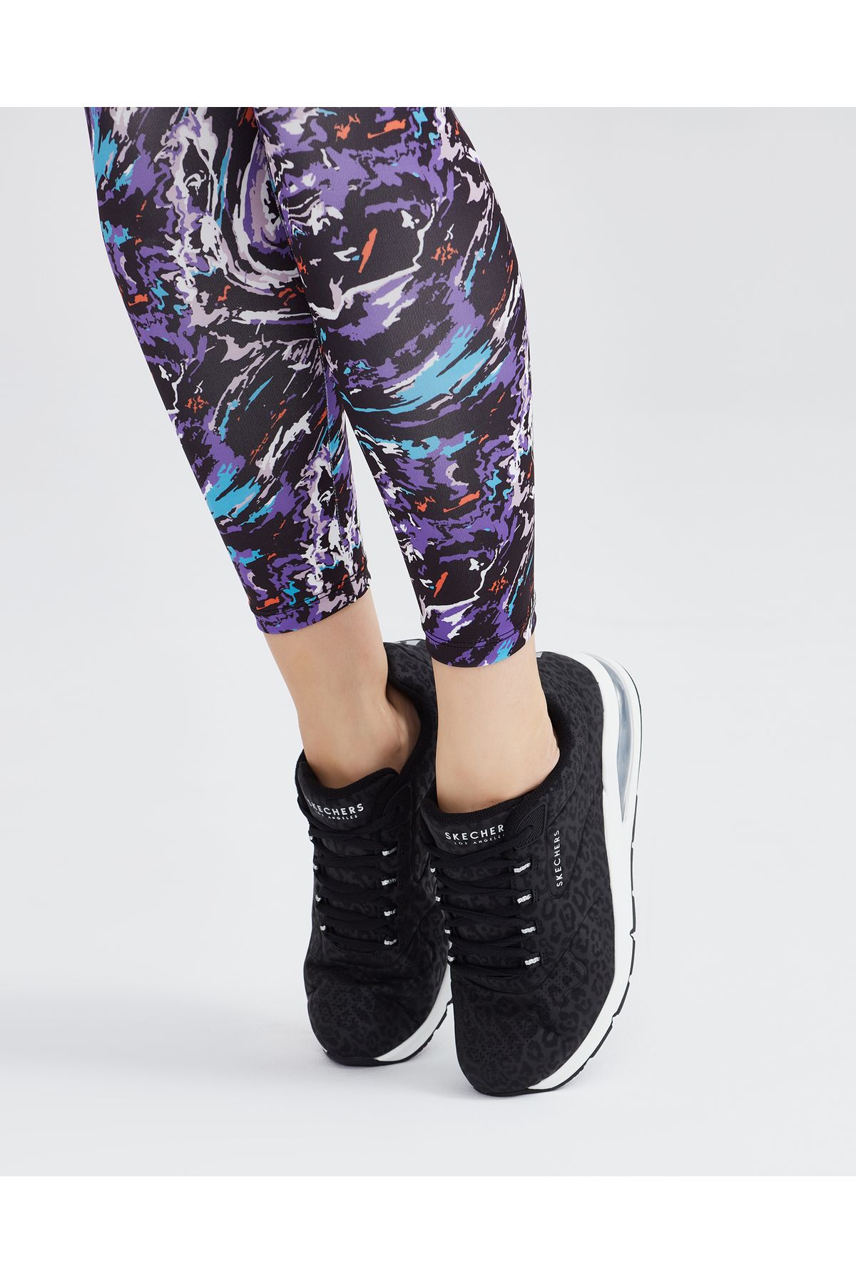 کفش دو و تمرین مشکی زنانه UNO 2 ورزشی سیاه BLK Skechers