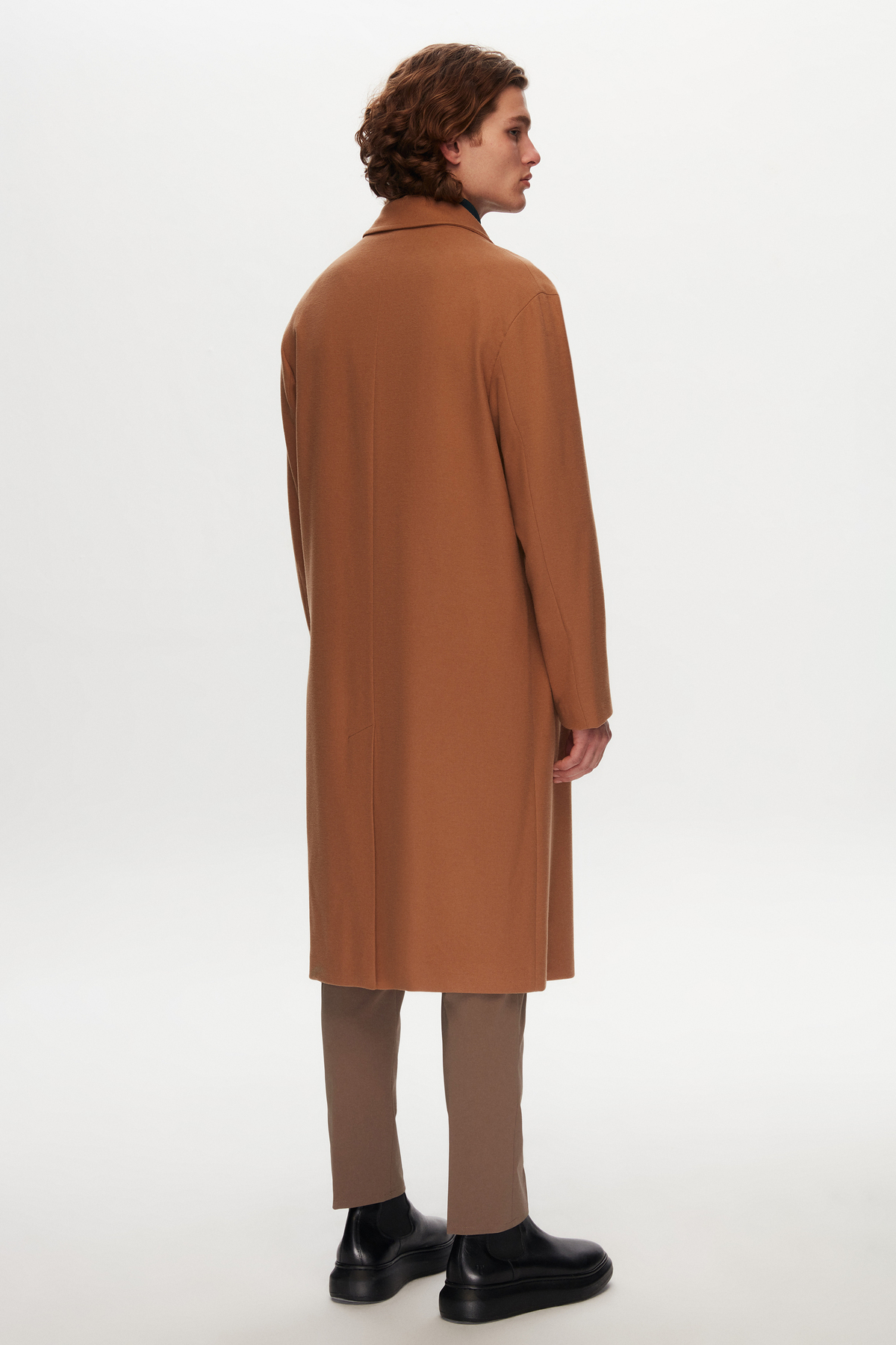 Tween  Relaxed Camel Viskonlu Palto - Görsel 6