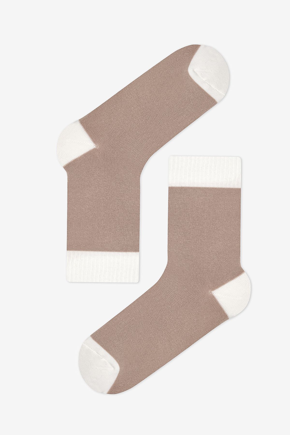 Penti-Warm Fluffy Bear 2-Piece Brown Beige Socks 2