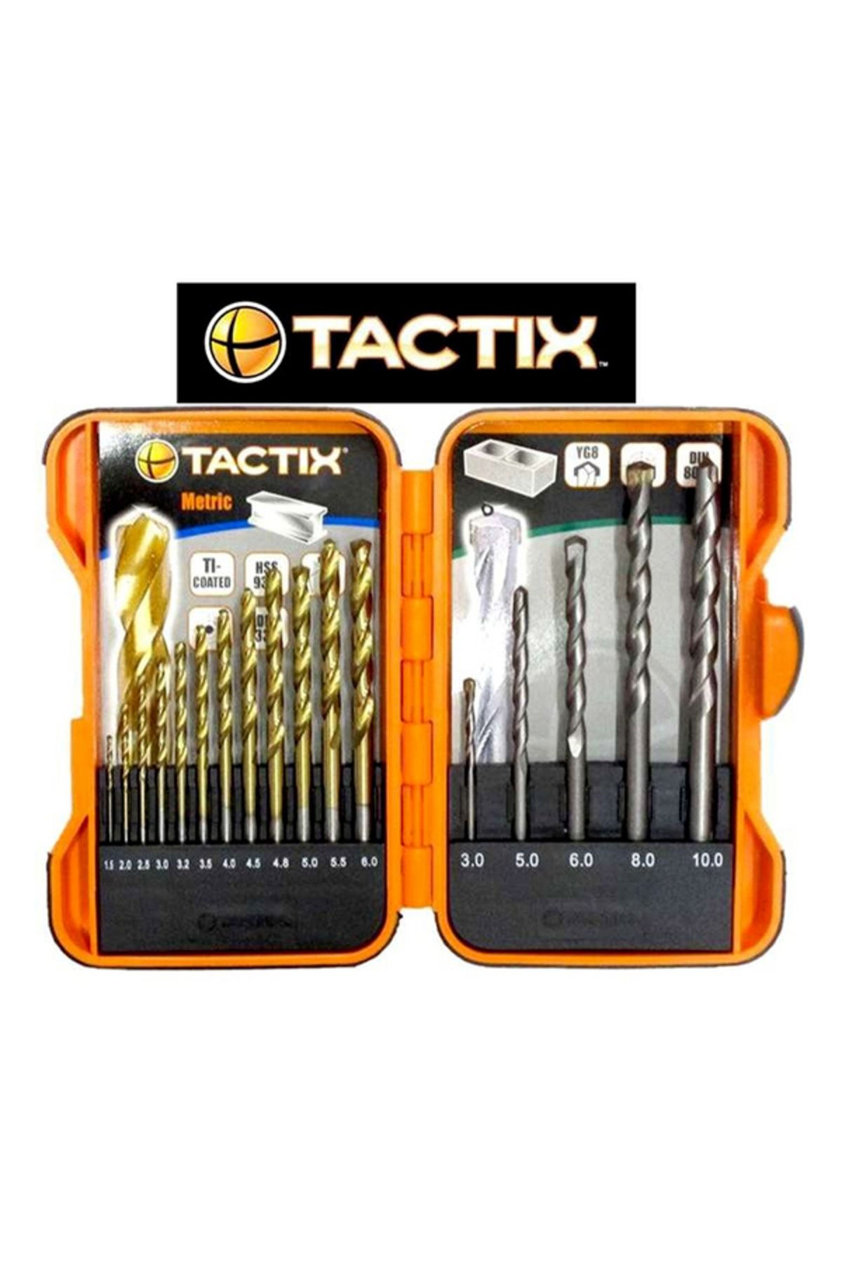 Tactix-17-Piece Combo Metric Drill Bit Set with Storage Case 1